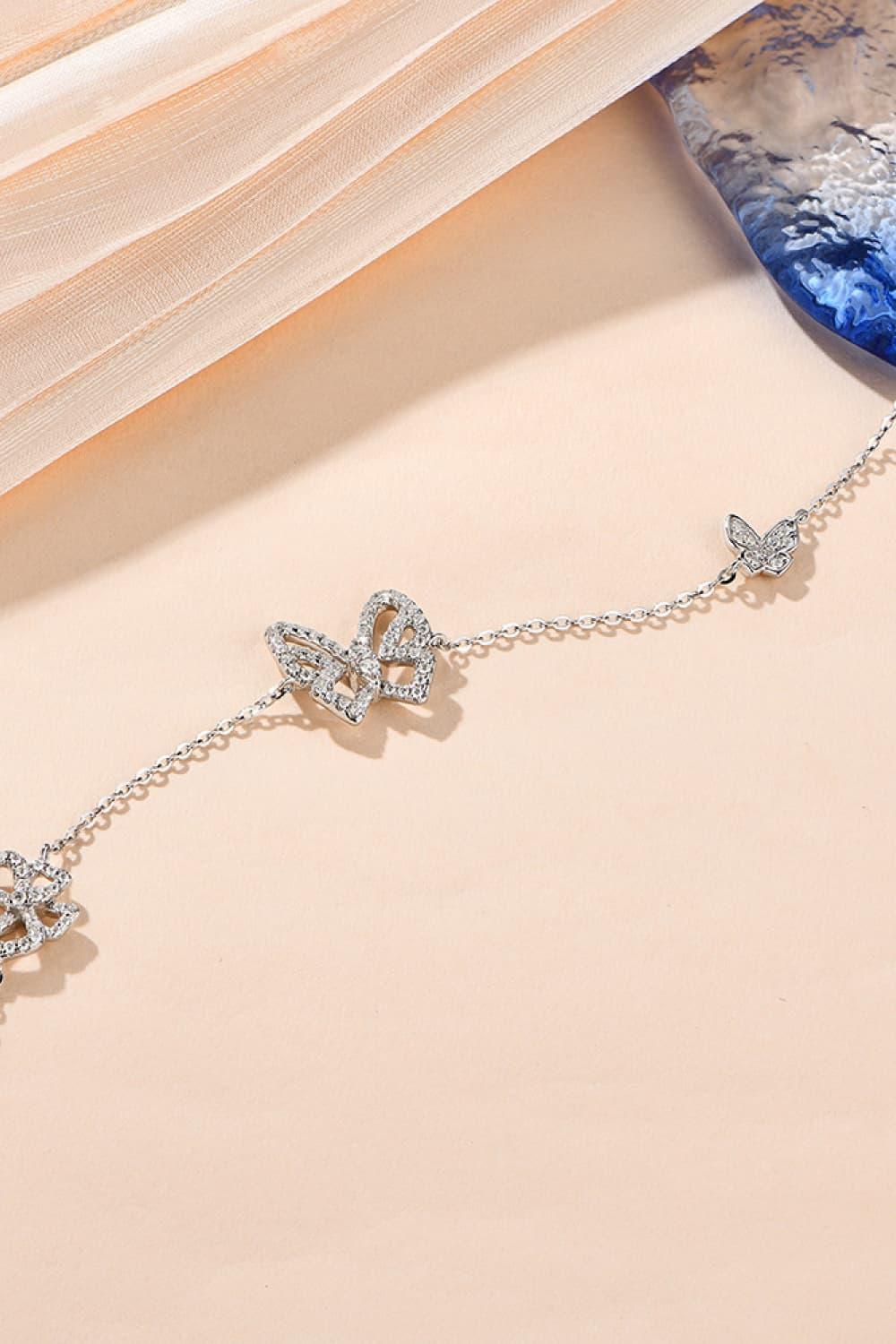 Moissanite Butterfly Shape Bracelet Carauana Store