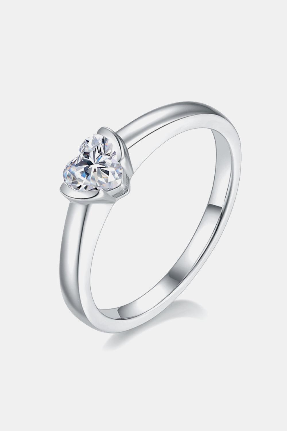 Moissanite 925 Sterling Silver Solitaire Ring Carauana Store