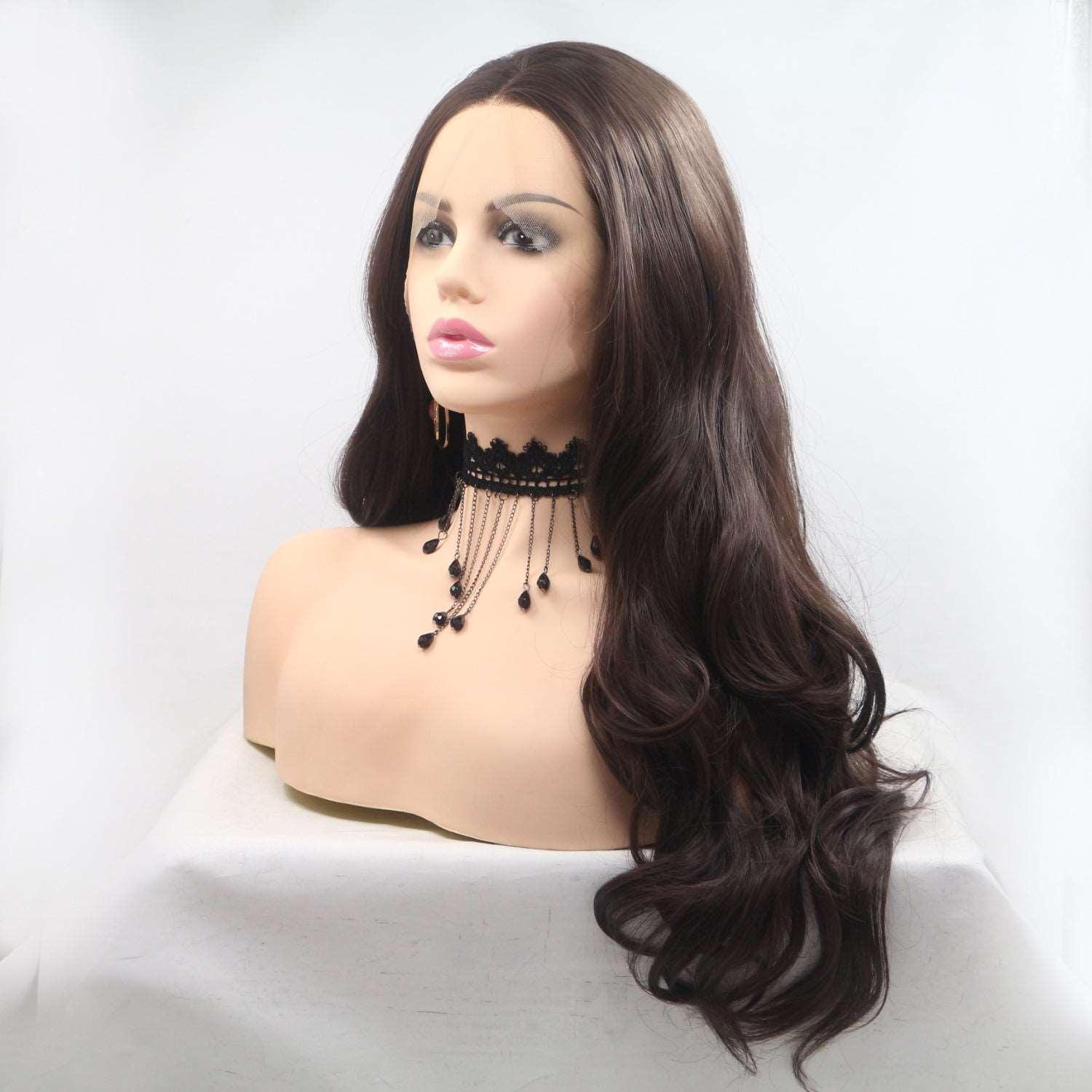 13*3" Lace Front Wigs Synthetic Long Wavy 24" 130% Density Carauana Store