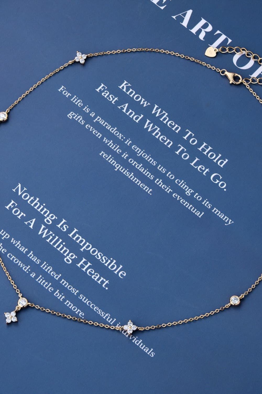 Moissanite 925 Sterling Silver Necklace Carauana Store