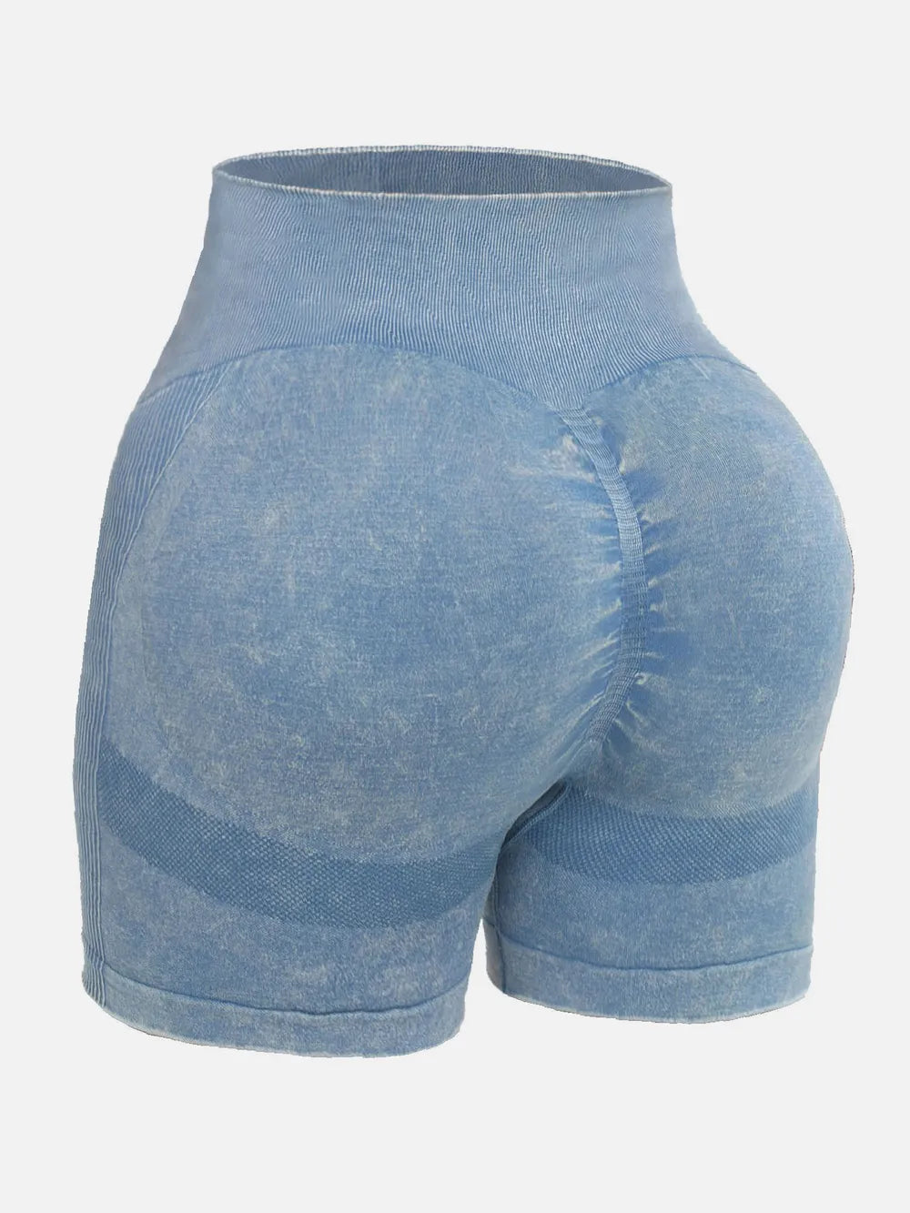 Washed High Waist Active Shorts Carauana Store