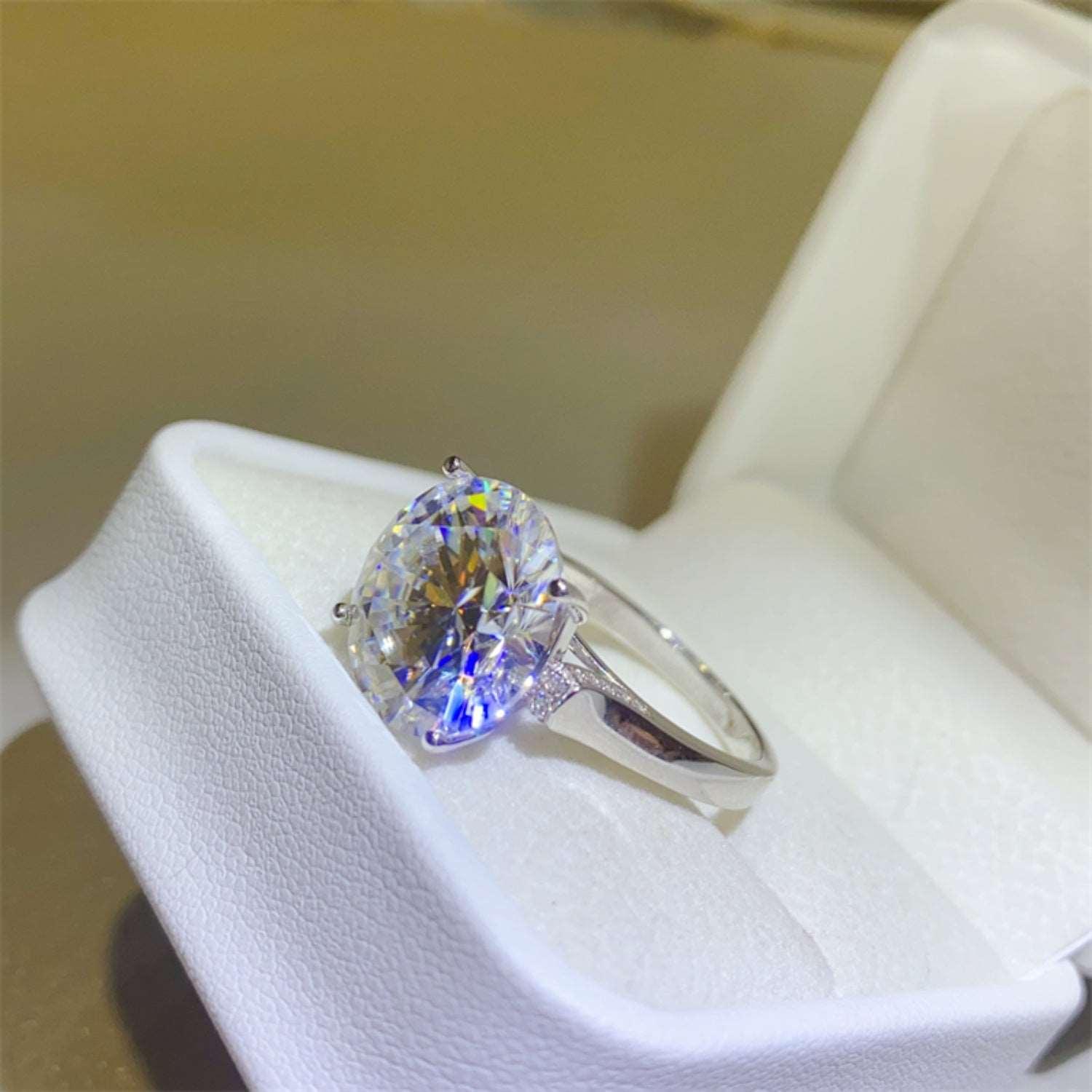 10 Carat Moissanite 925 Sterling Silver Ring Carauana Store
