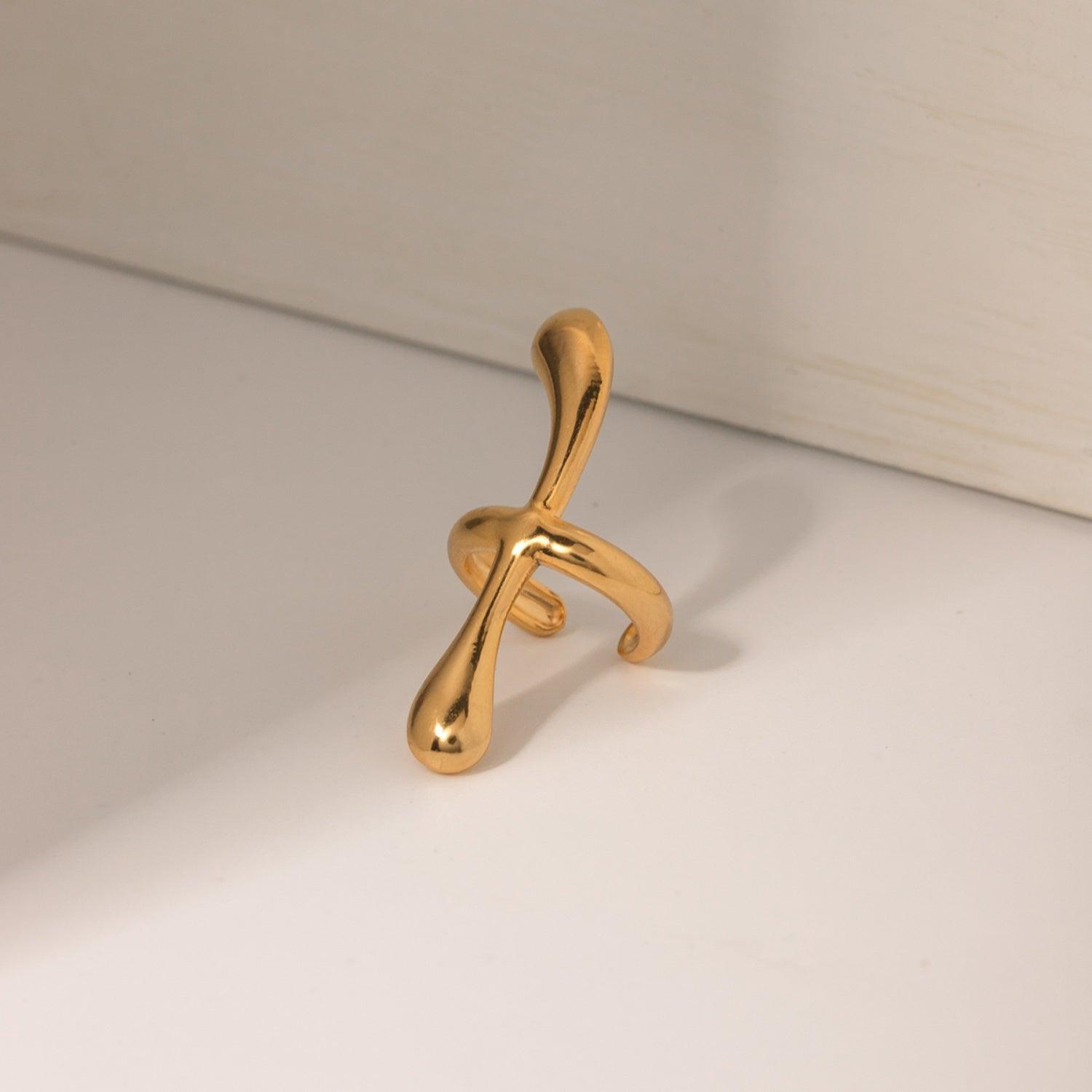 18K Gold-Plated Stainless Steel Cuff Earrings Carauana Store