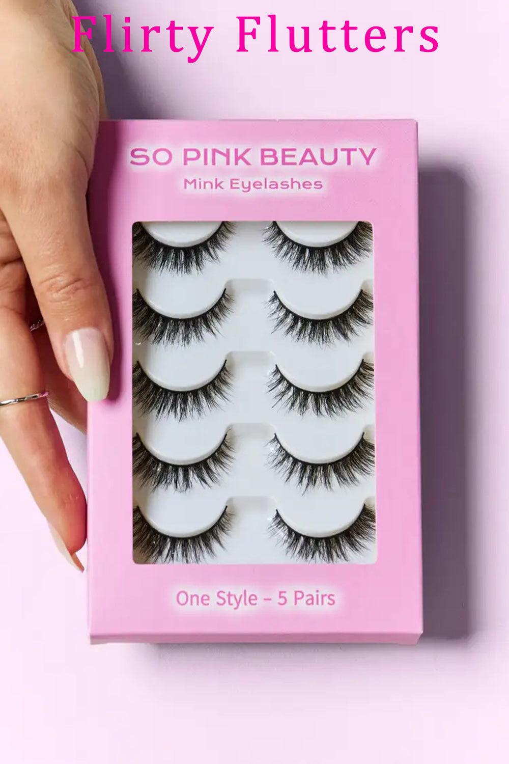 SO PINK BEAUTY Mink Eyelashes 5 Pairs Carauana Store