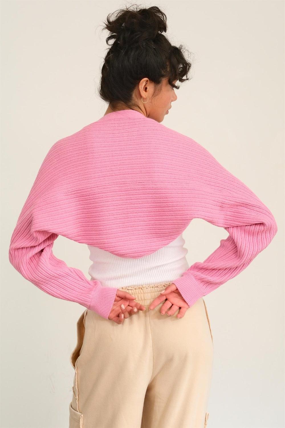 HYFVE Ribbed Knit Bolero Cardigan Carauana Store