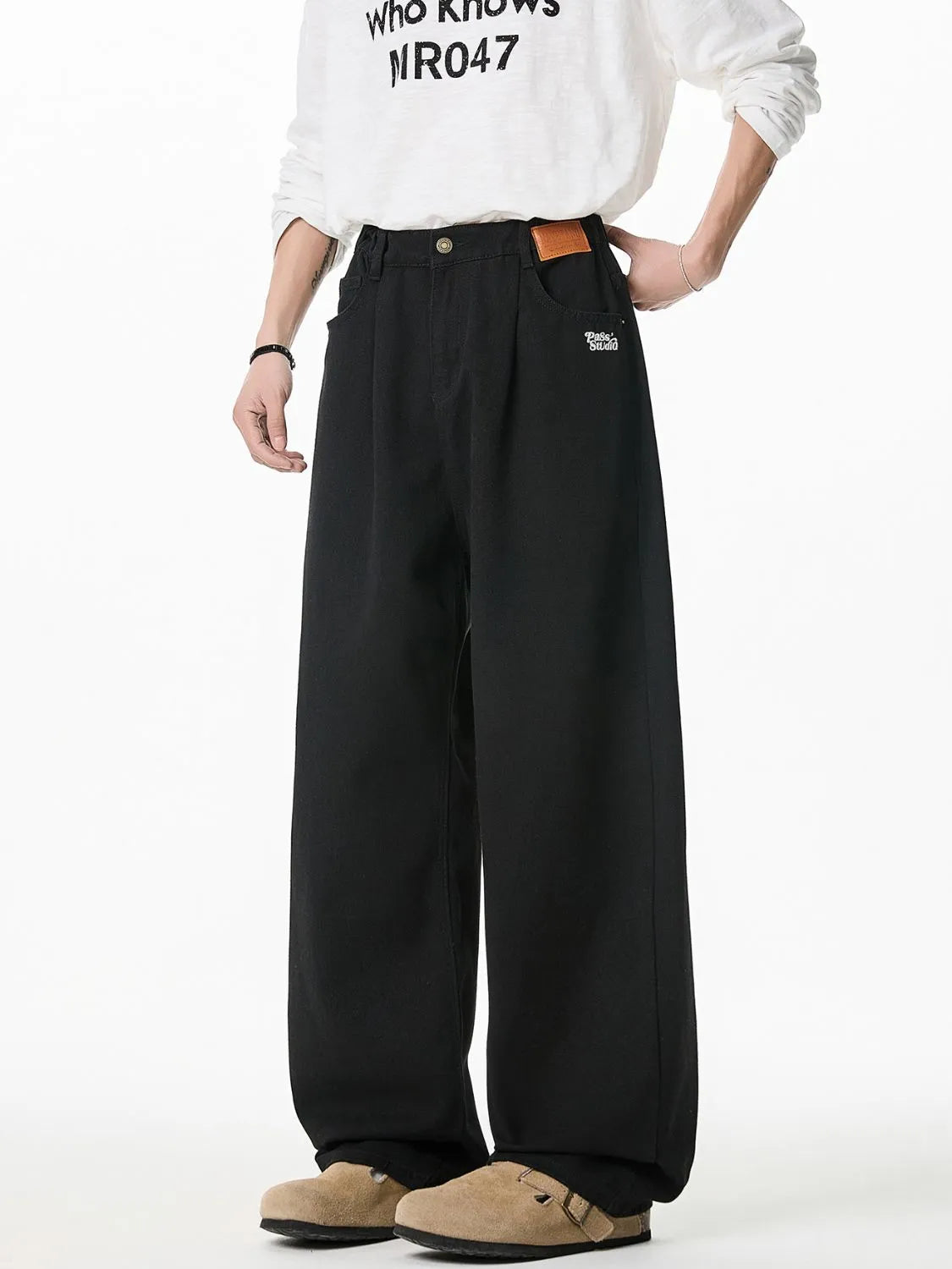 Men's Plus Size Wide Leg Pants Carauana Store