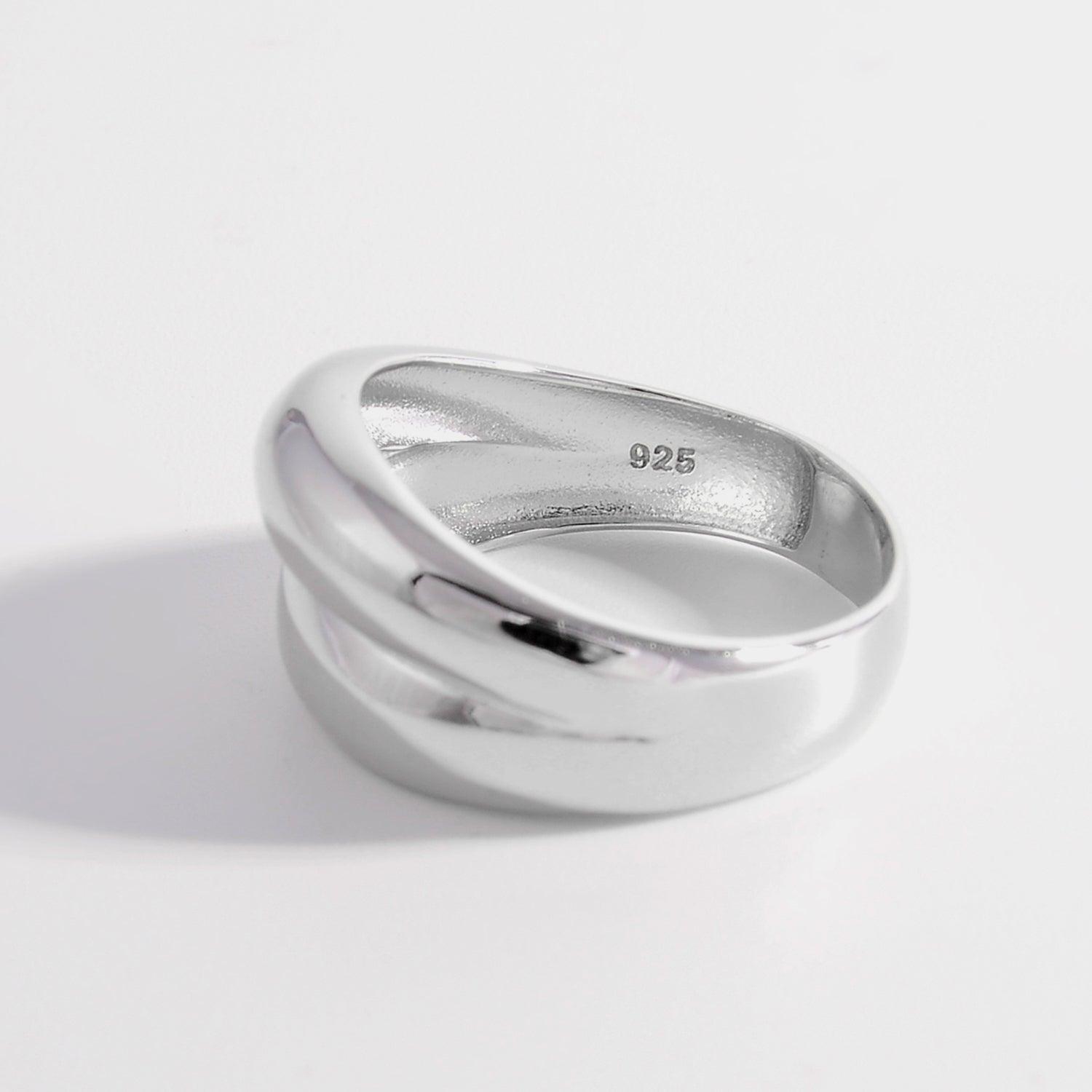 925 Sterling Silver Bulging Ring Carauana Store