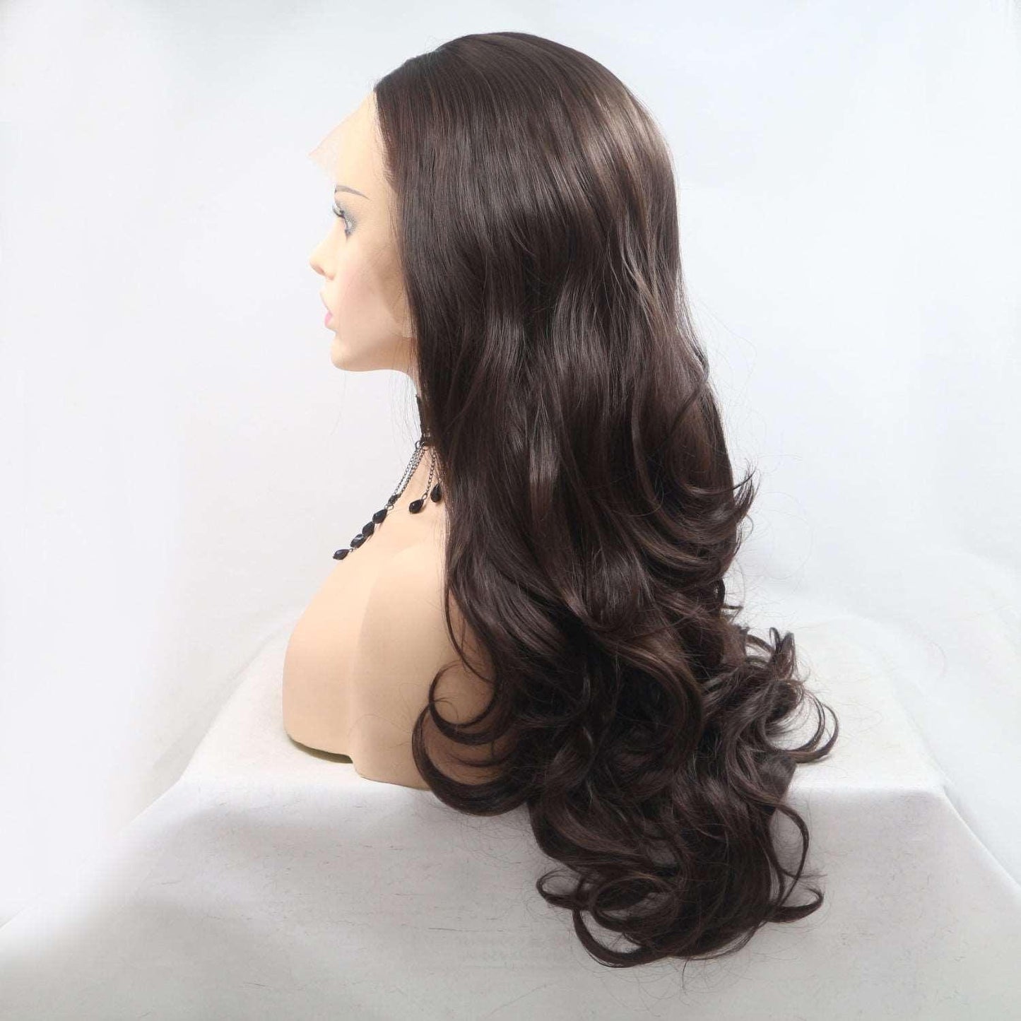 13*3" Lace Front Wigs Synthetic Long Wavy 24" 130% Density Carauana Store