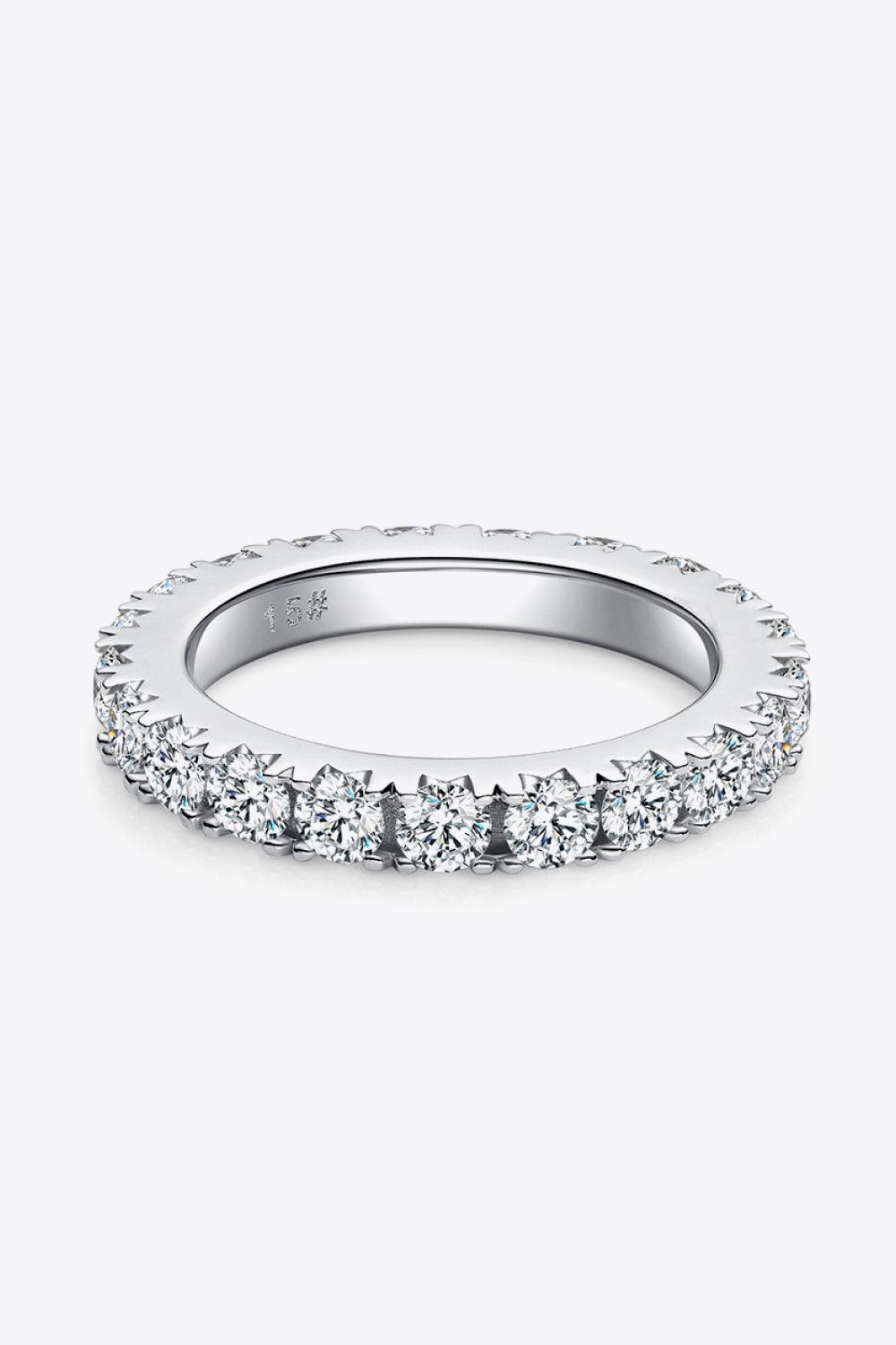 2.3 Carat Moissanite 925 Sterling Silver Eternity Ring Carauana Store
