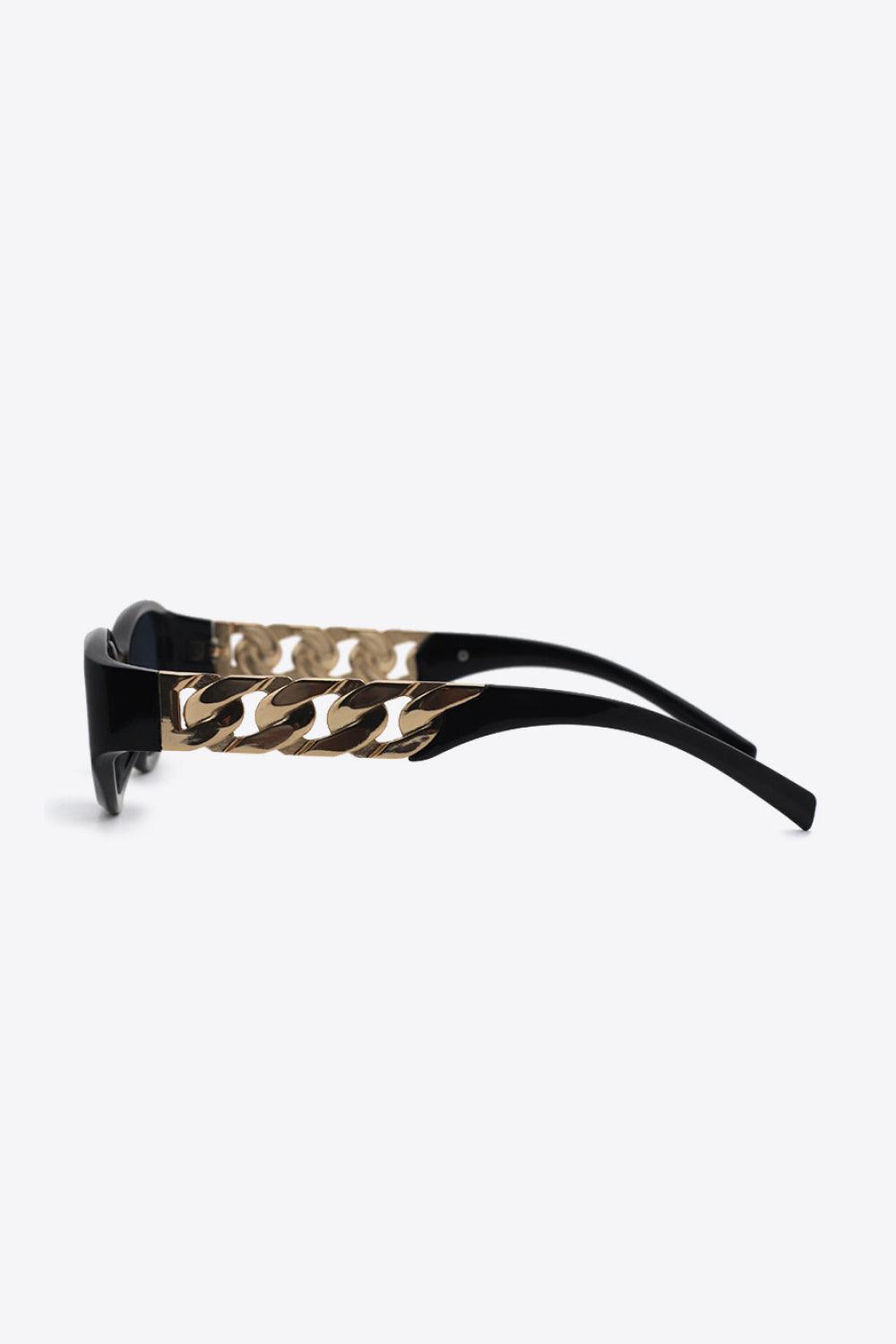 Chain Detail Temple Cat Eye Sunglasses Carauana Store