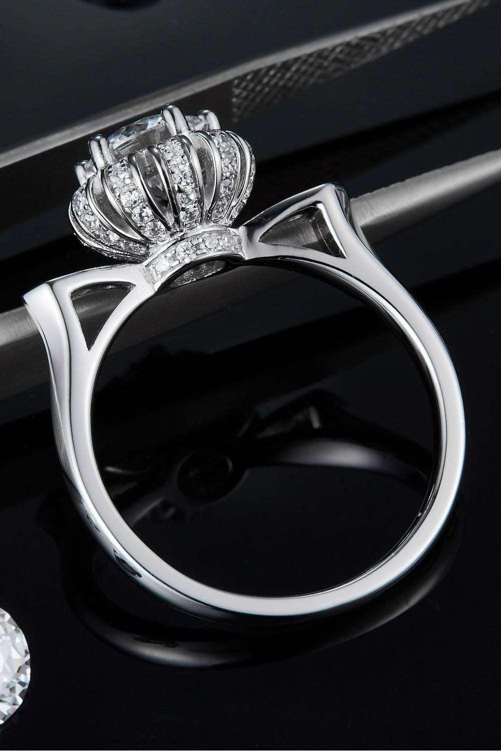 1 Carat Moissanite 925 Sterling Silver Ring Carauana Store