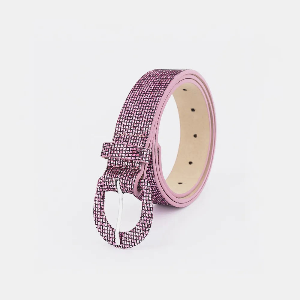 Sequin PU Leather Belt Carauana Store