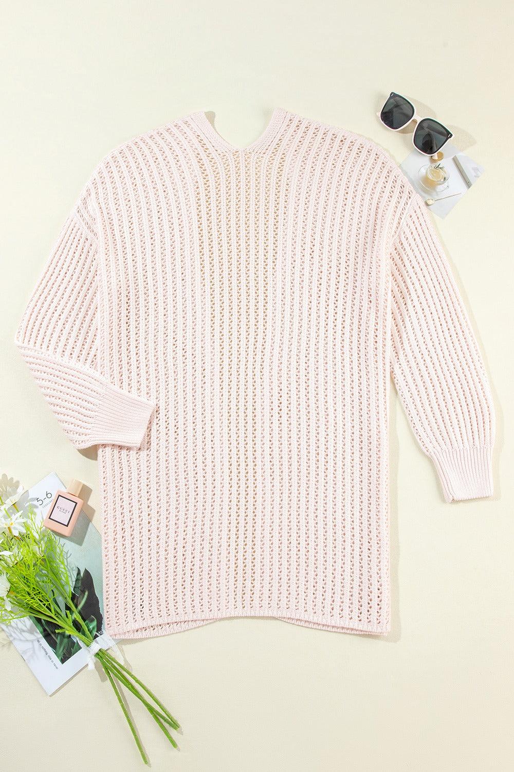 Open Front Long Sleeve Cardigan Carauana Store