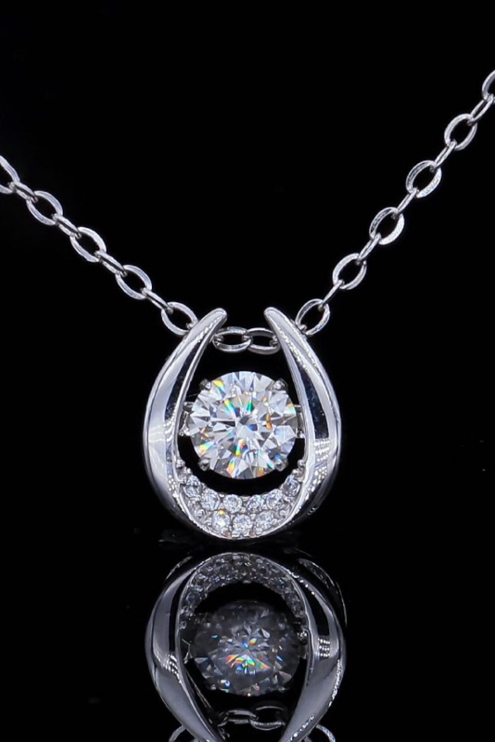 Moissanite Zircon Pendant Necklace Carauana Store