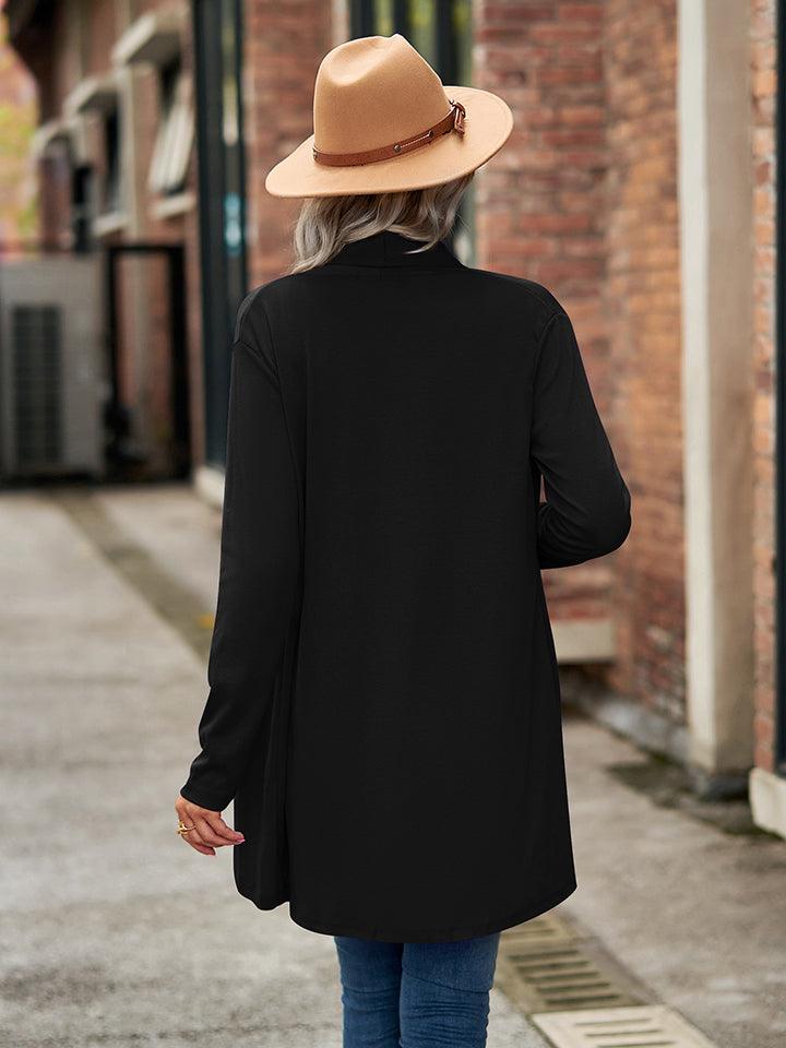 Open Front Long Sleeve Cardigan Carauana Store
