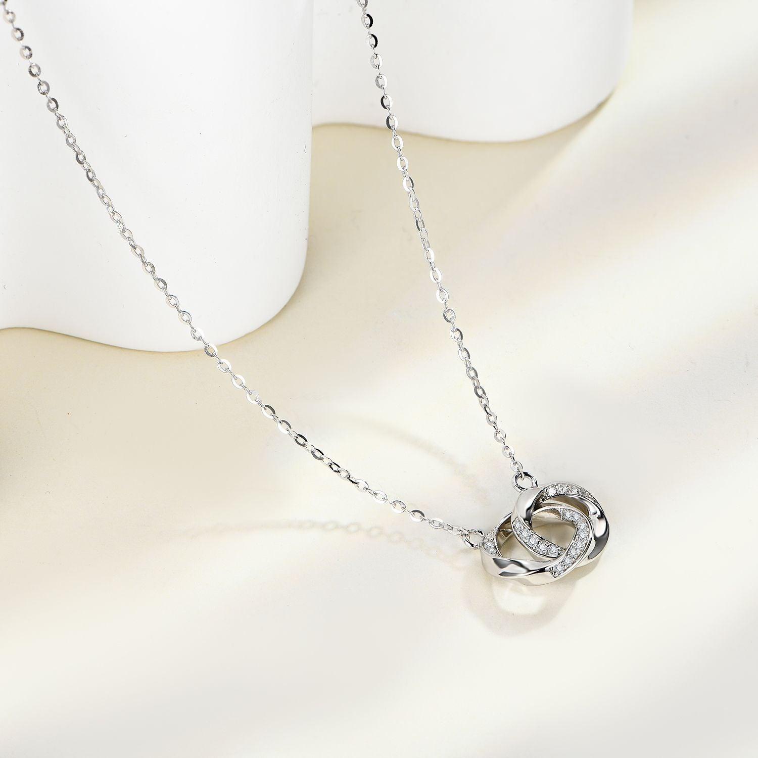 Moissanite 925 Sterling Silver Necklace Carauana Store
