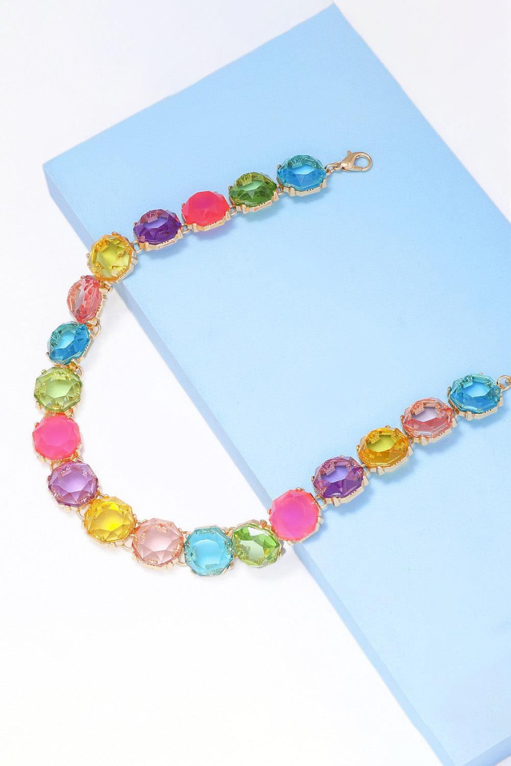 Zinc Alloy Resin Necklace Carauana Store