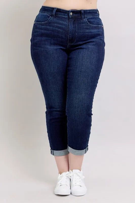 Judy Blue Full Size High Waist Boyfriend Jeans Plus Size Carauana Store