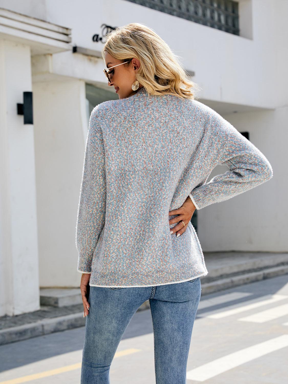 Button Down V-Neck Cardigan with Pockets Carauana Store