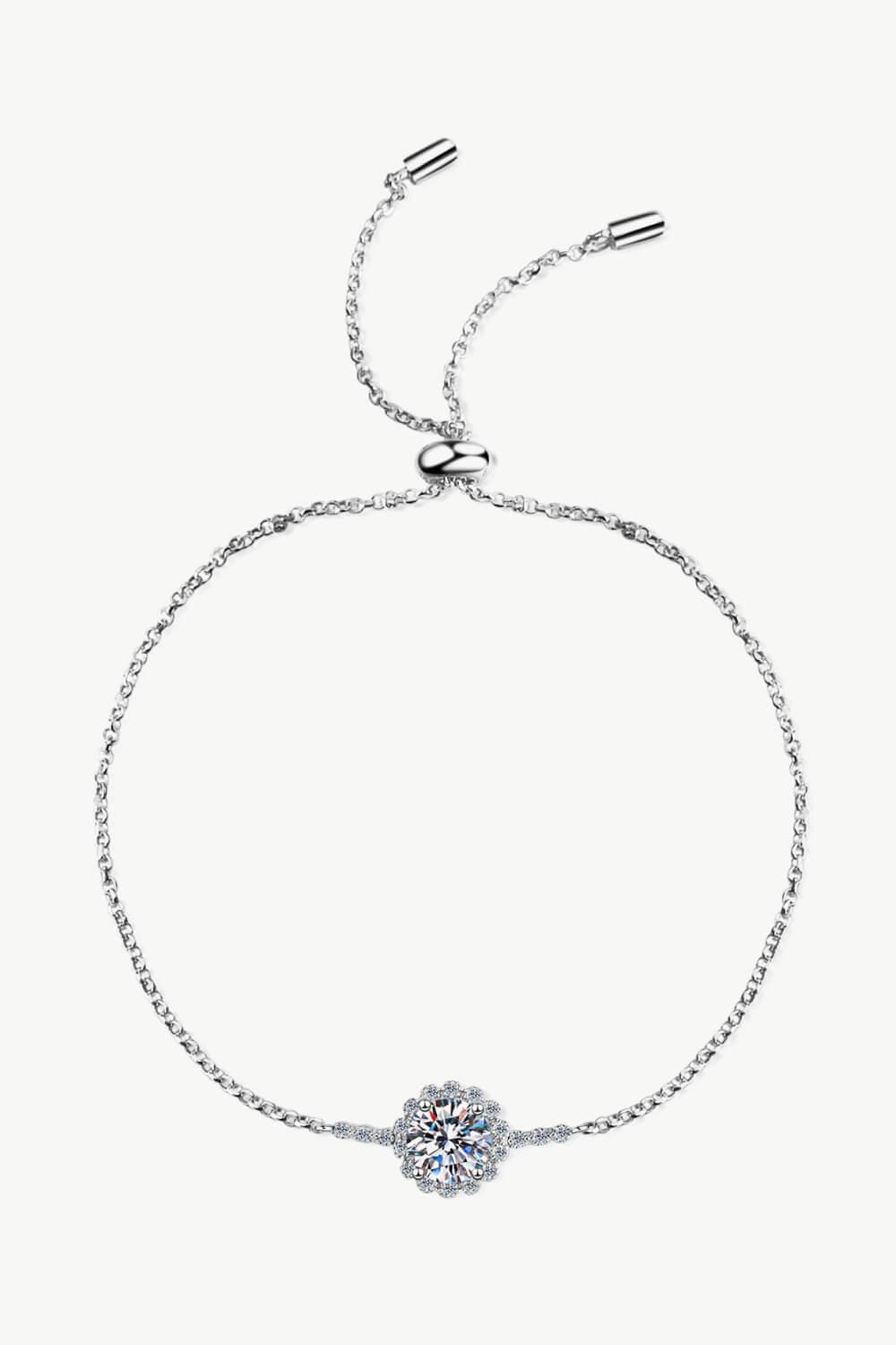 1 Carat Moissanite Chain Bracelet Carauana Store