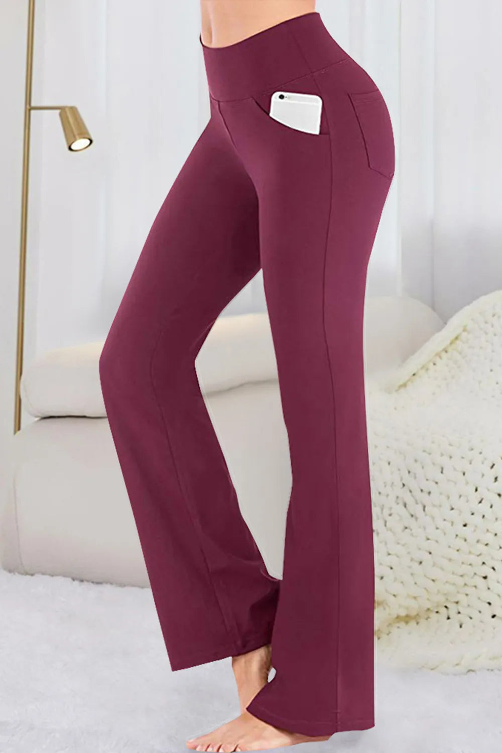 Pocketed High Waist Active Pants Carauana Store