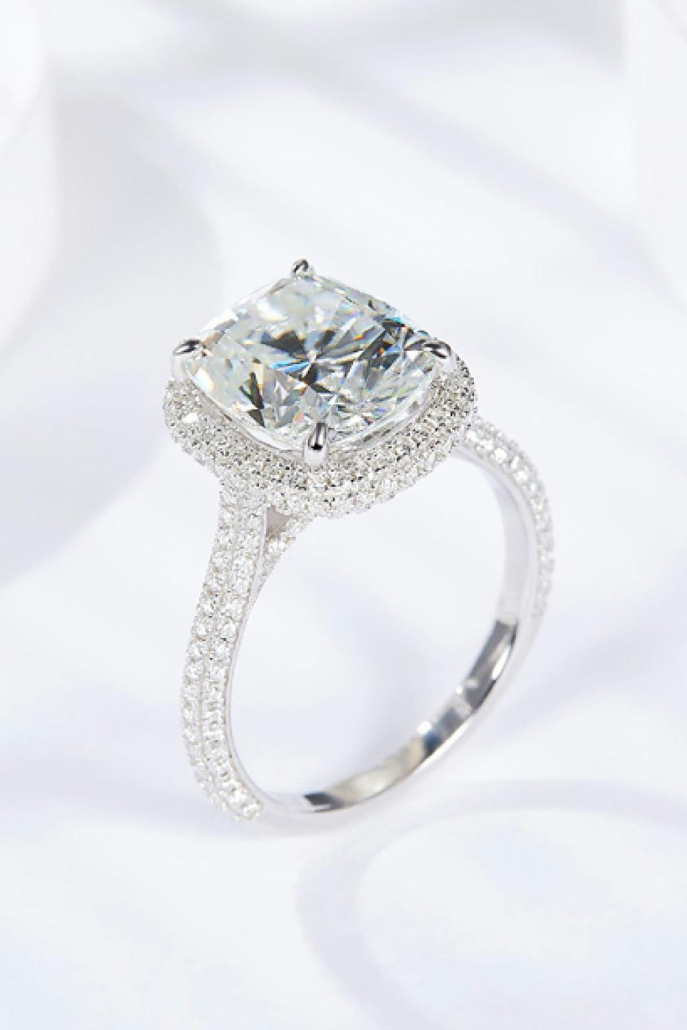 Adored 6 Carat Moissanite Halo Ring Carauana Store