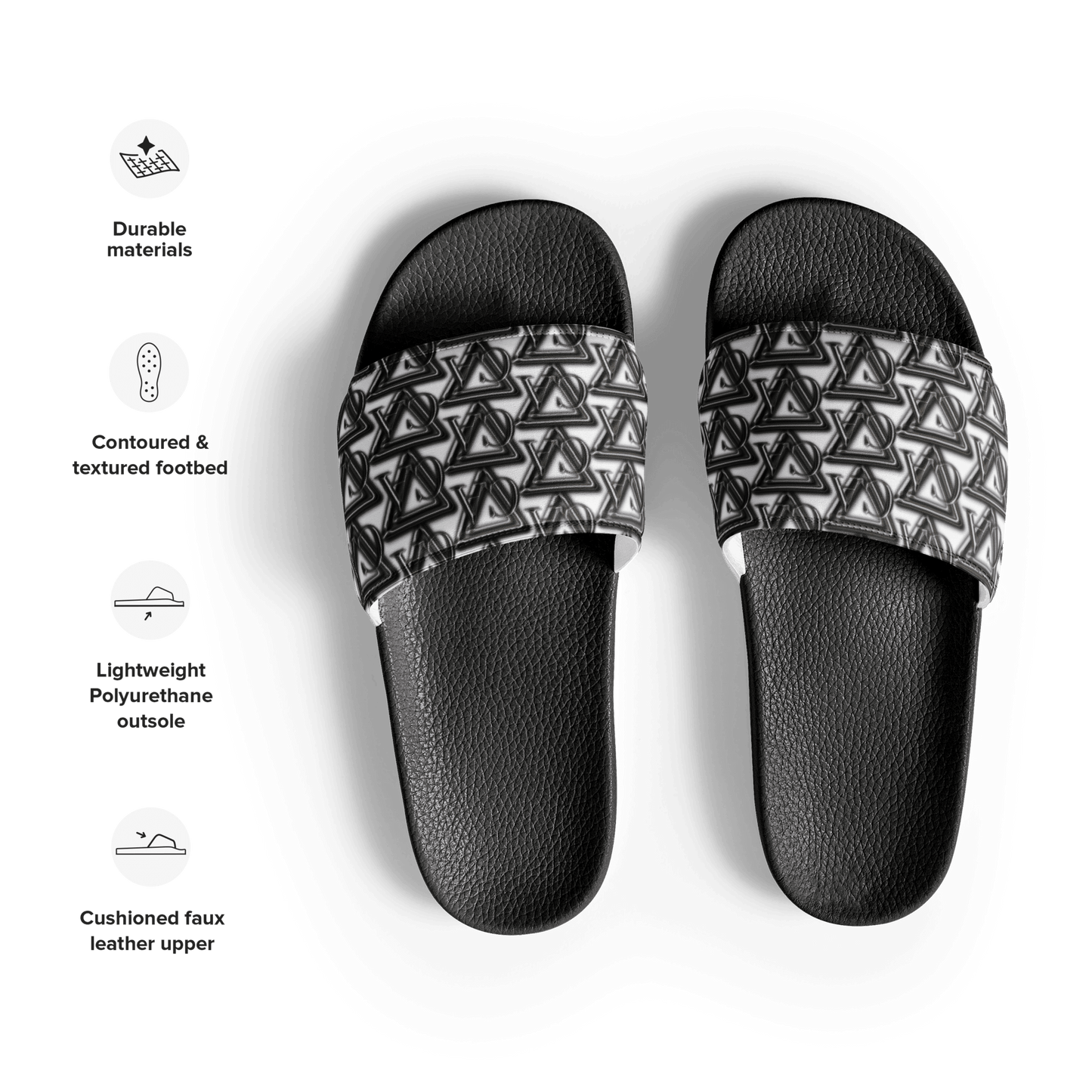CARAUANA slides Women’s Black Branded Carauana Store