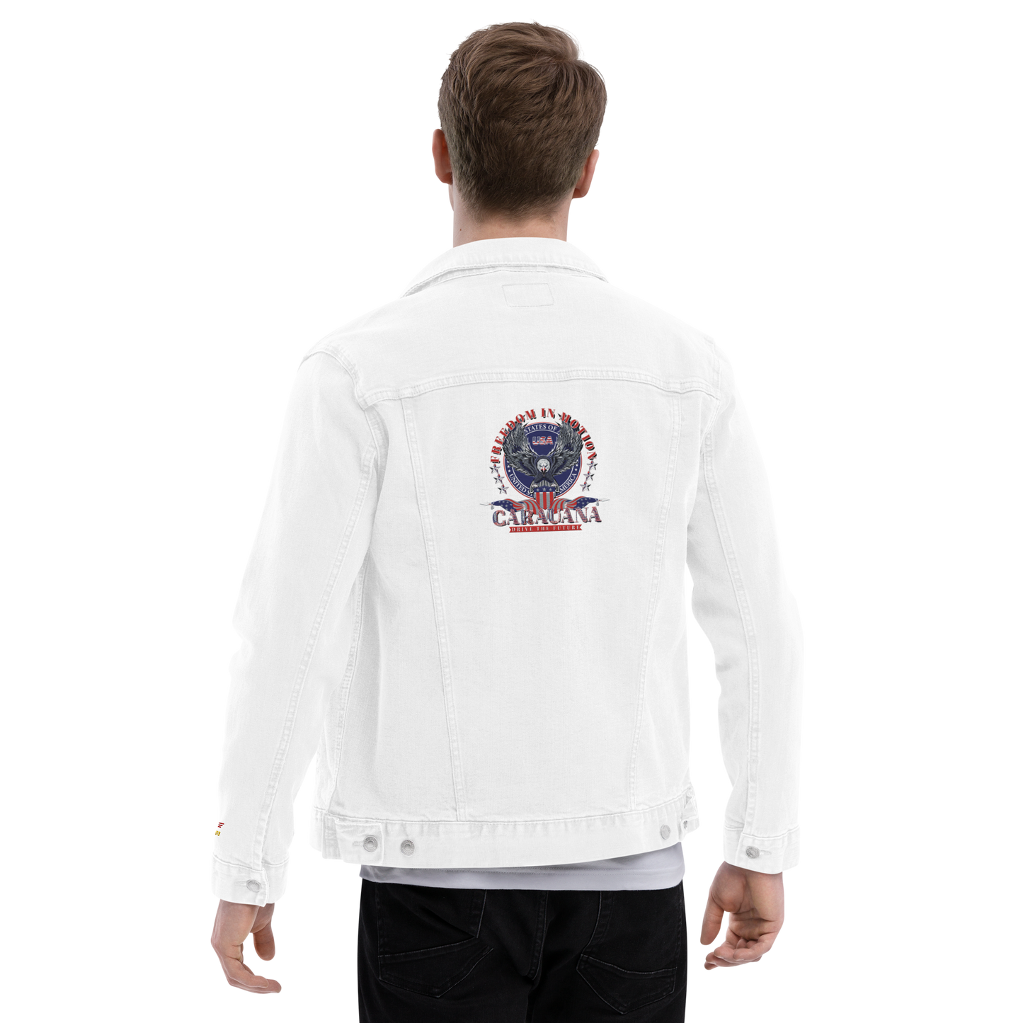 CaRaUaNa Original denim jacket white Carauana Store