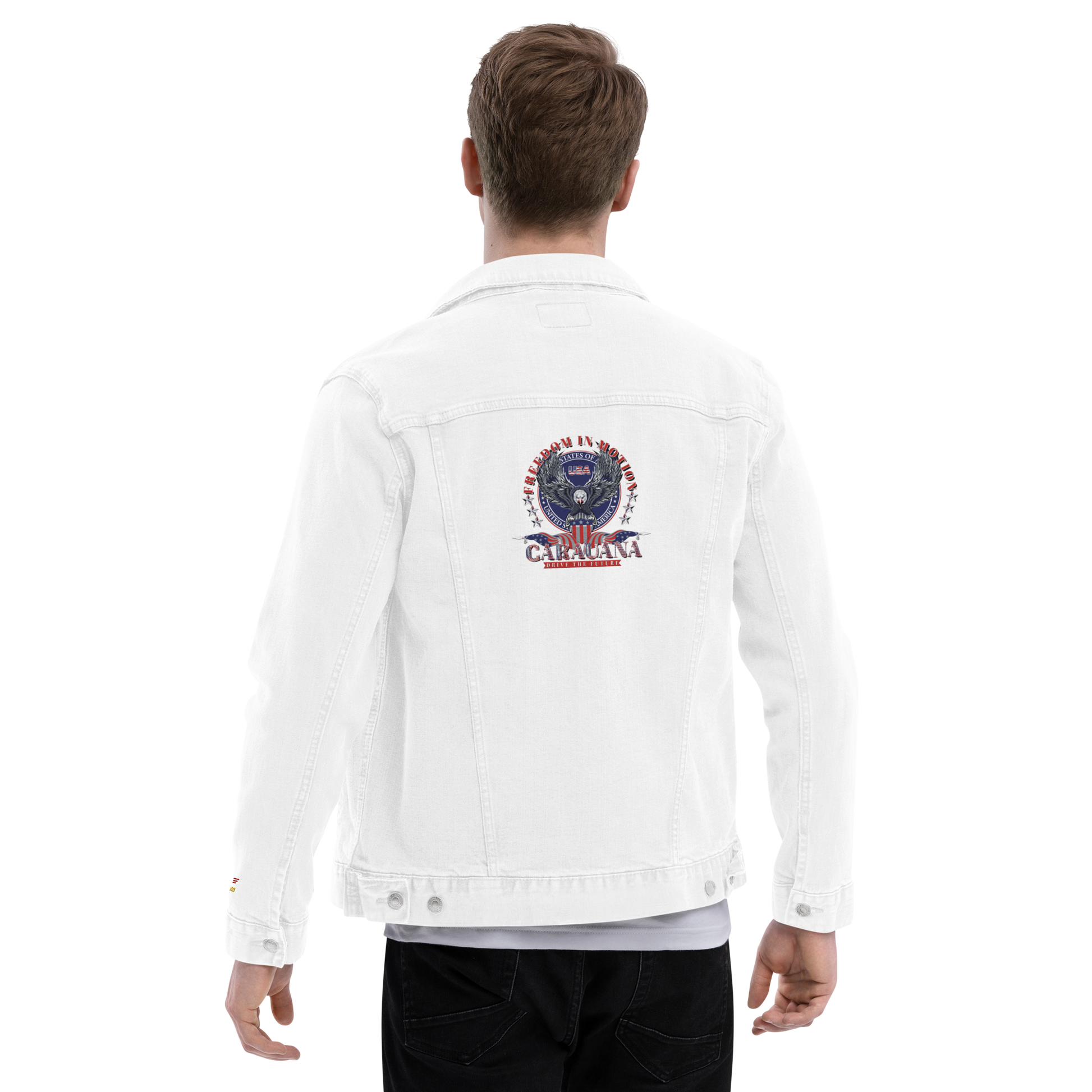 CaRaUaNa Original denim jacket white Carauana Store