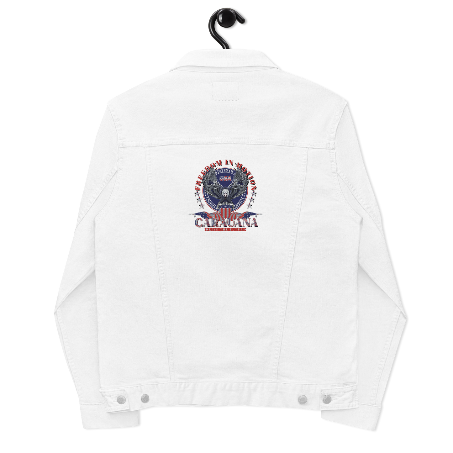 CaRaUaNa Original denim jacket white Carauana Store