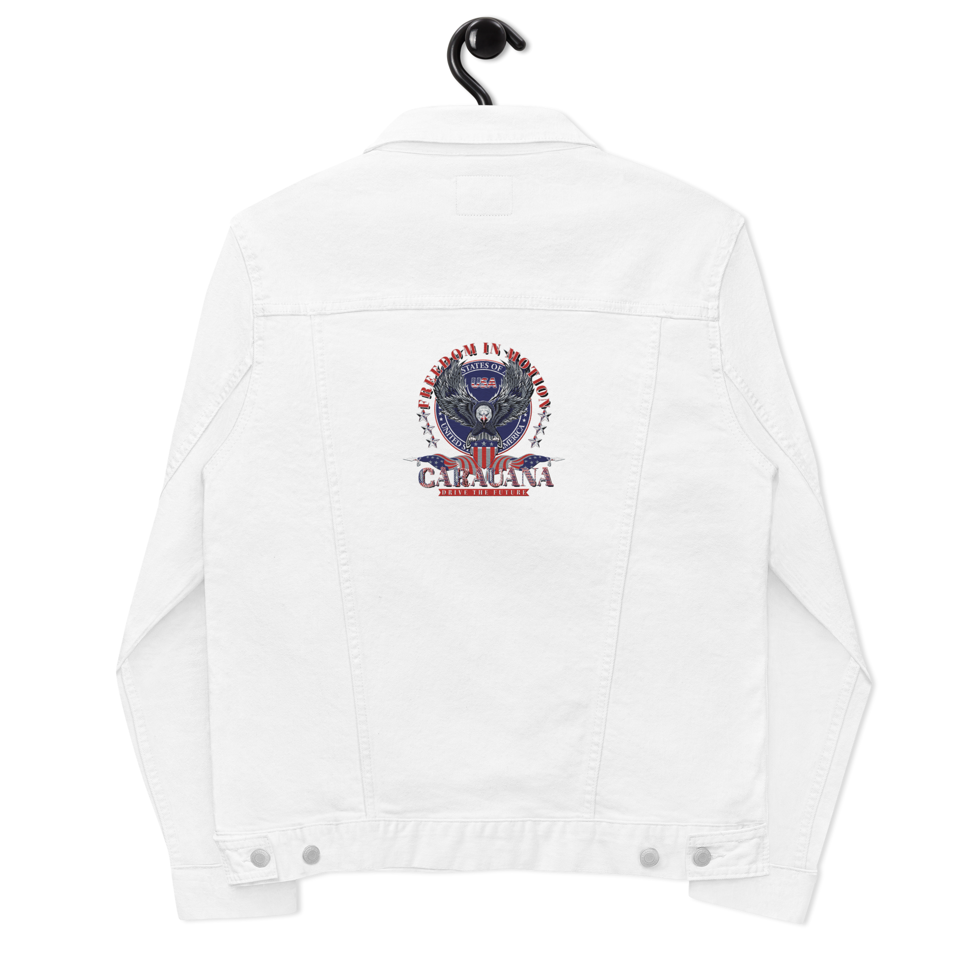 CaRaUaNa Original denim jacket white Carauana Store