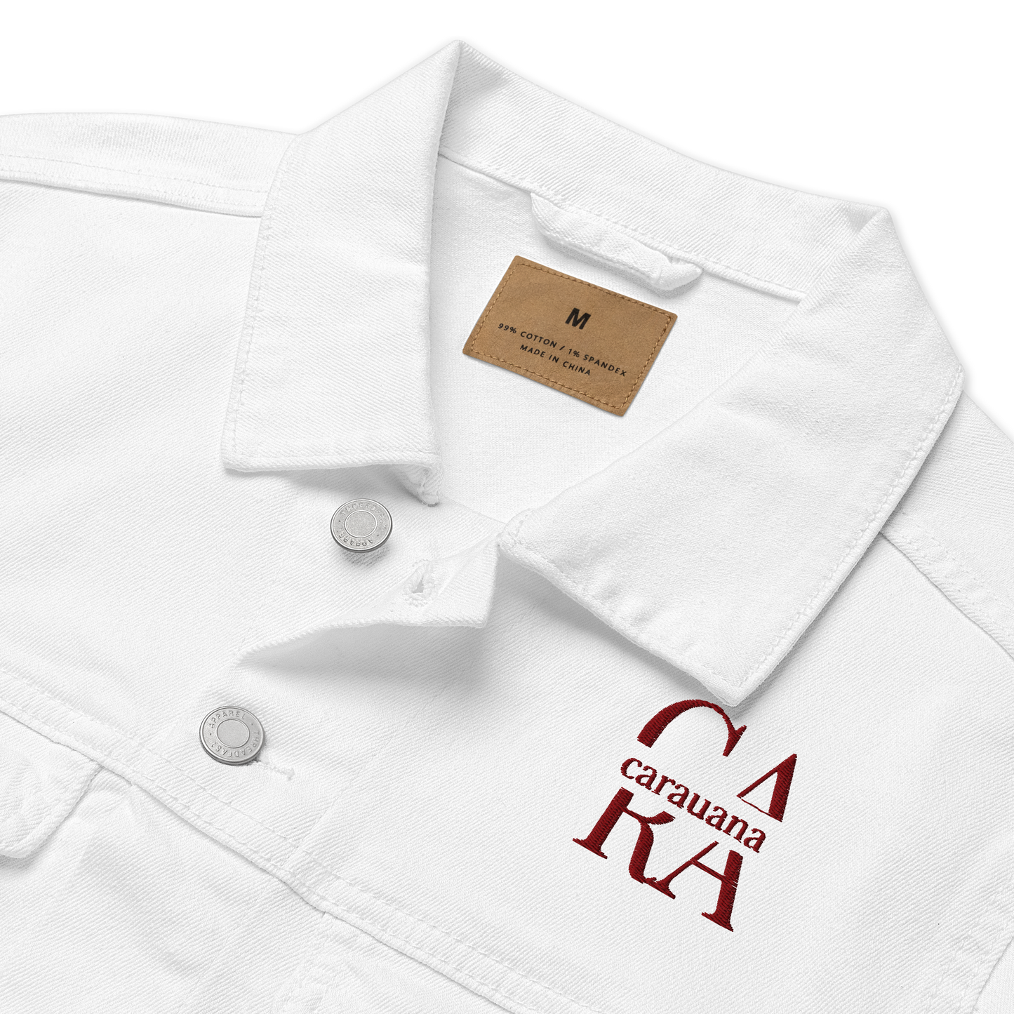 CaRaUaNa Original denim jacket white Carauana Store