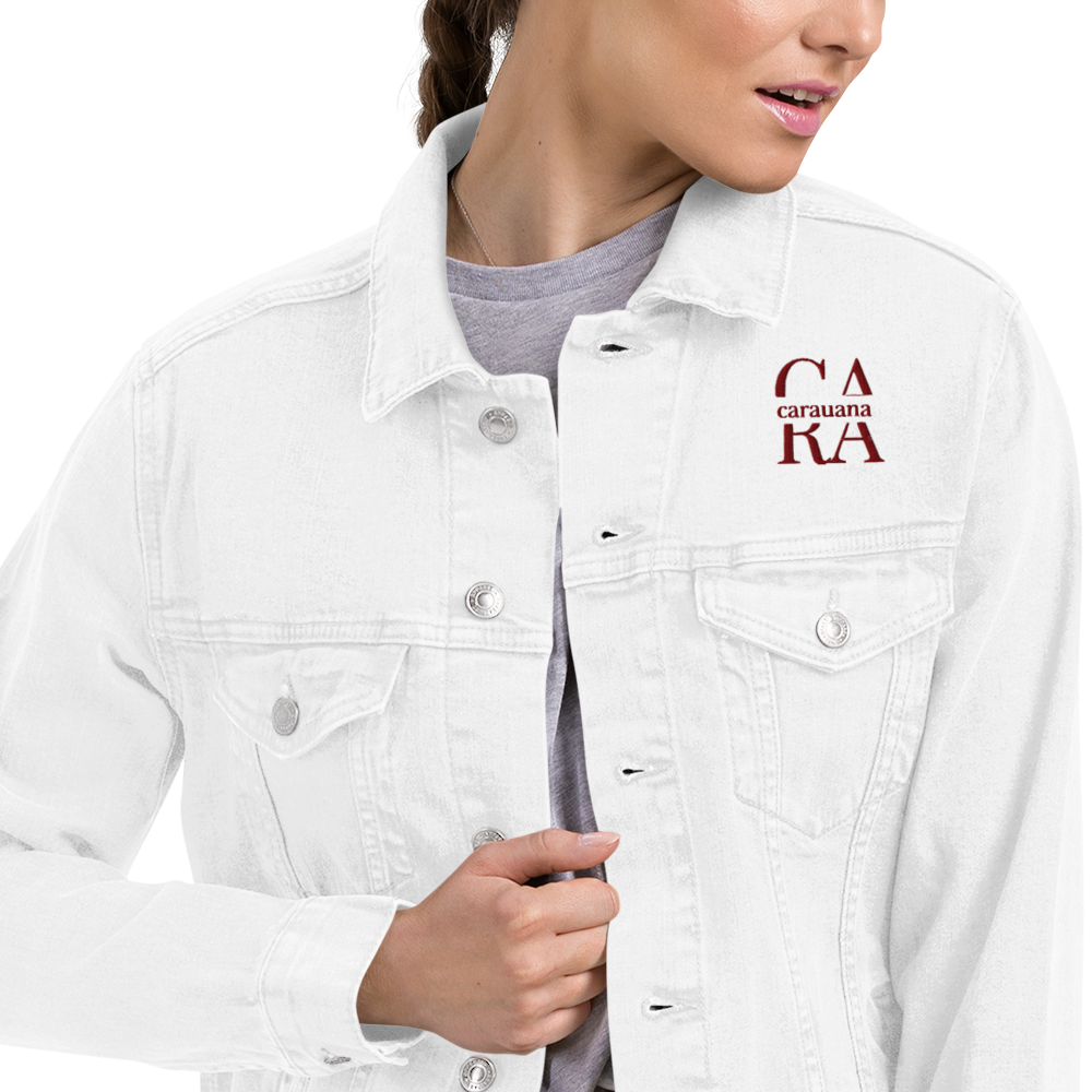 CaRaUaNa Original denim jacket white Carauana Store