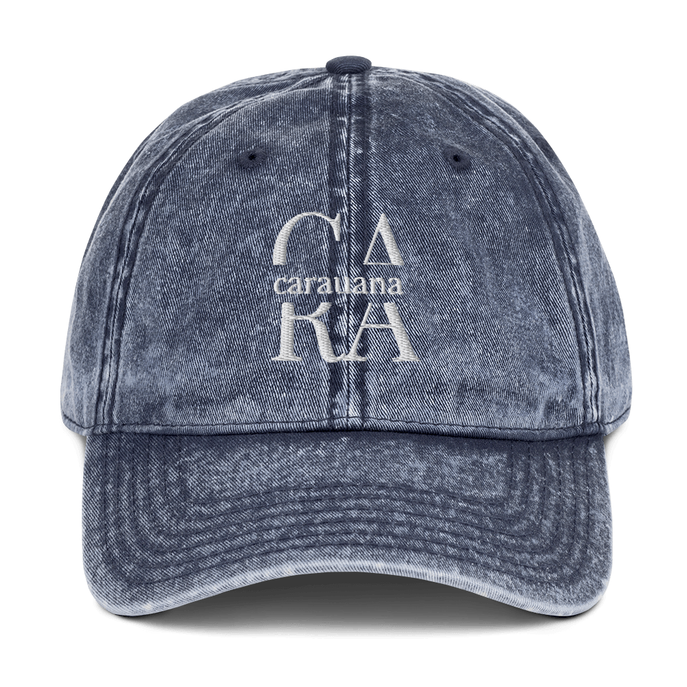 Vintage Cotton Twill Cap Men Carauana Store