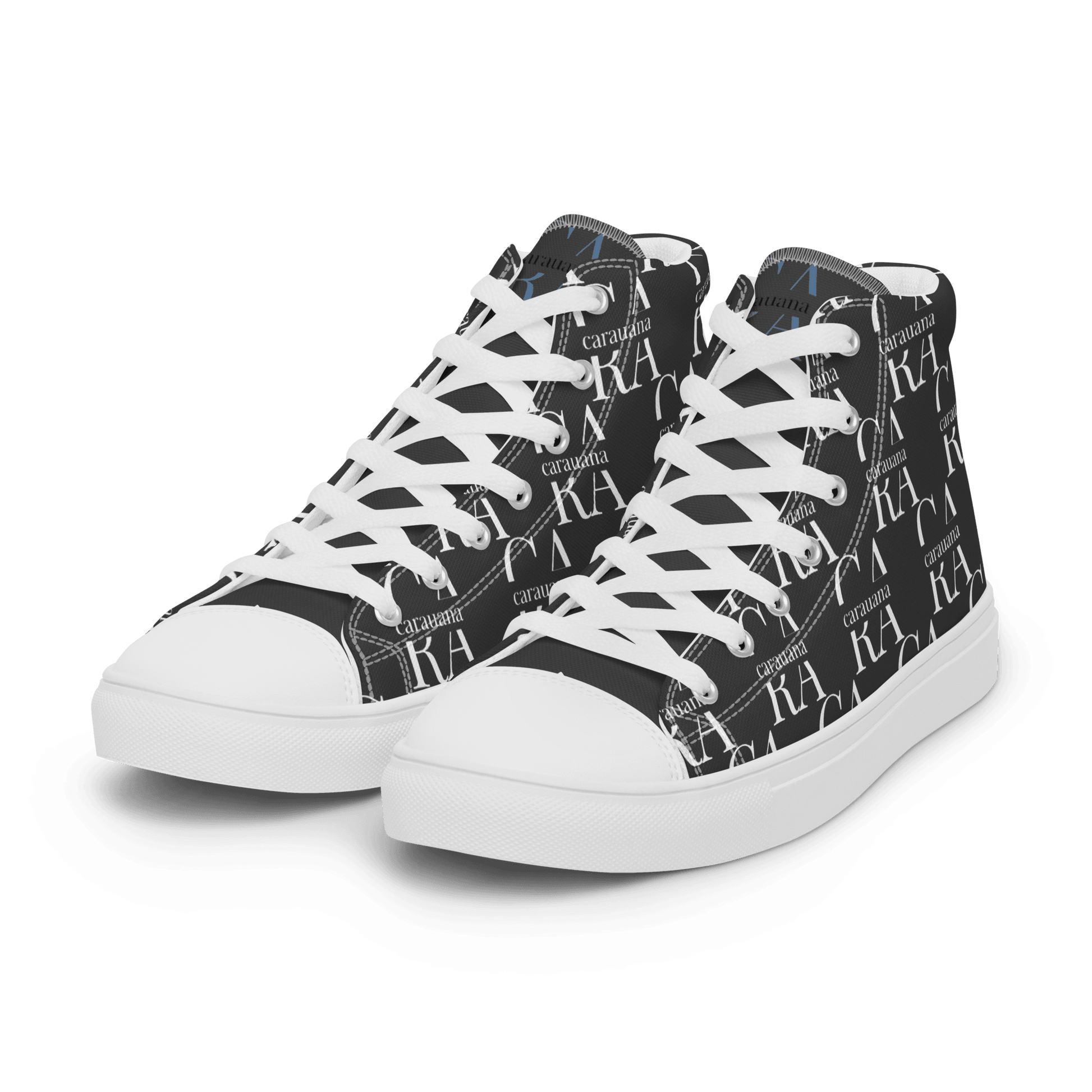 CARAUANA Hip Hop canvas shoes black Branded Carauana Store