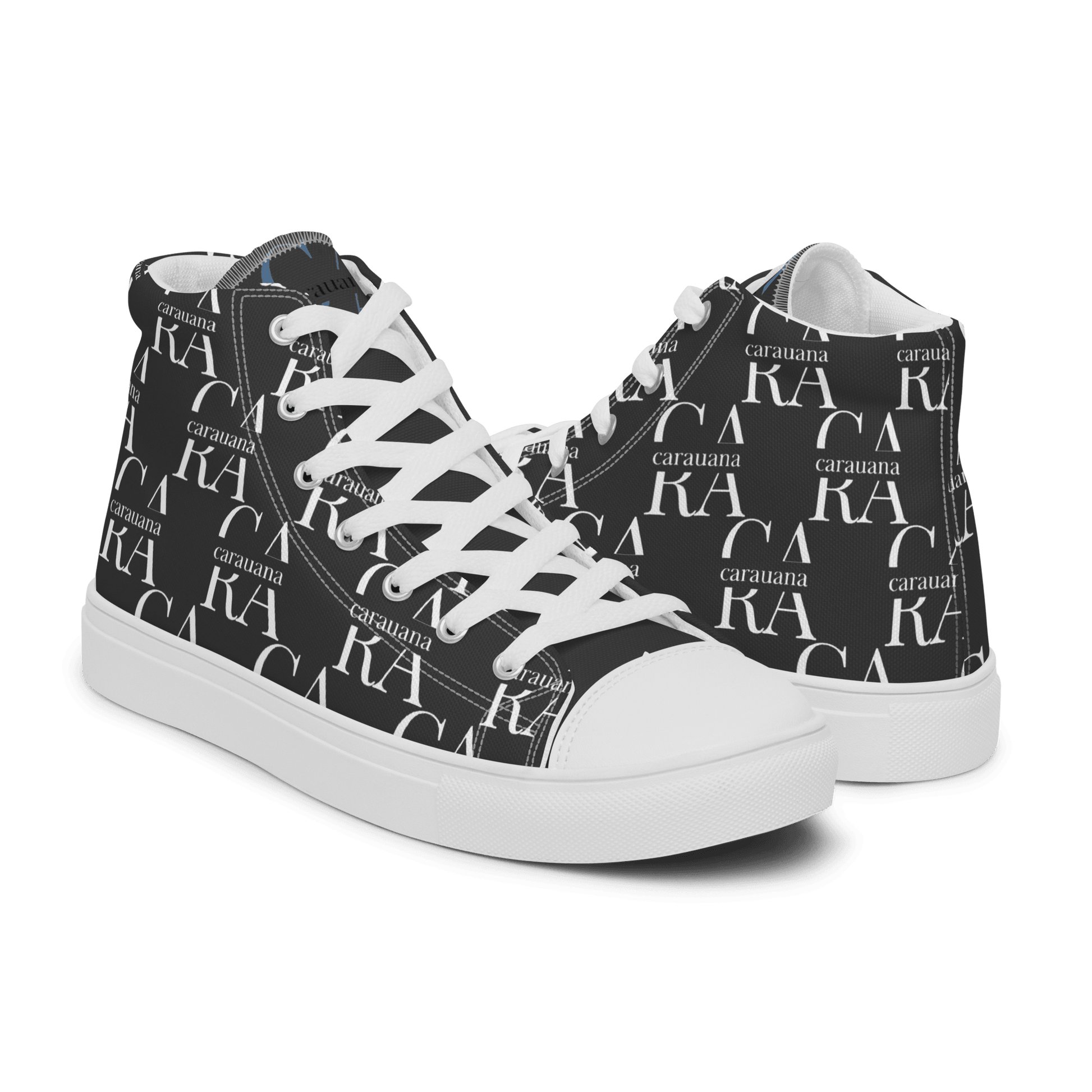 CARAUANA Hip Hop canvas shoes black Branded Carauana Store
