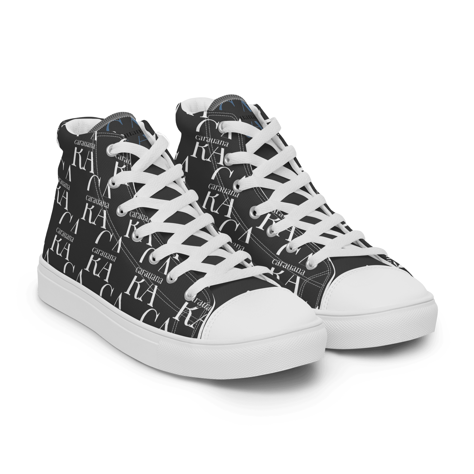 CARAUANA Hip Hop canvas shoes black Branded Carauana Store