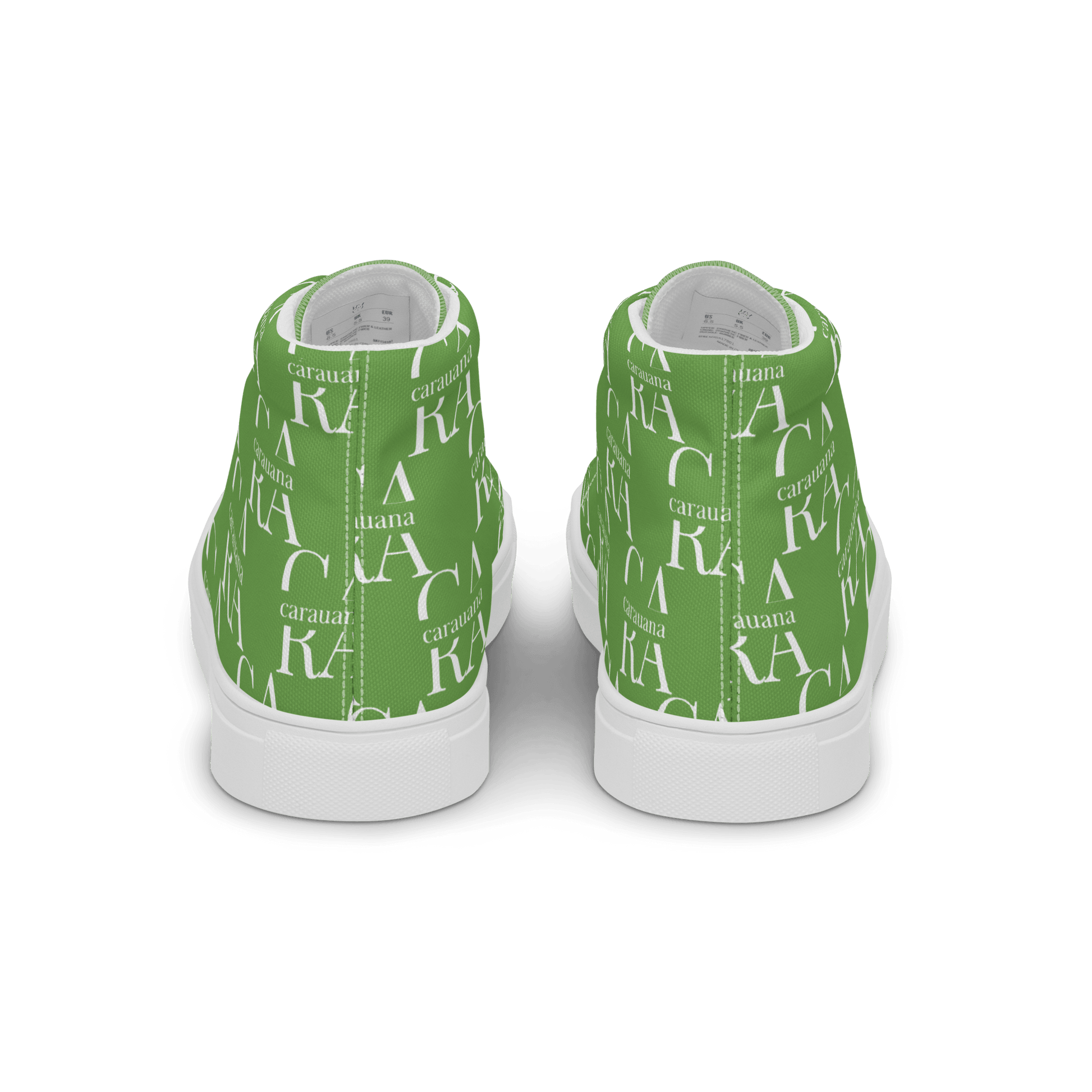 CARAUANA Hip Hop canvas shoes Green Branded Carauana Store