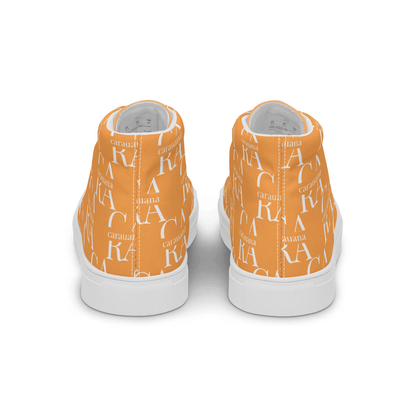 CARAUANA Hip Hop canvas shoes Orange Branded Carauana Store
