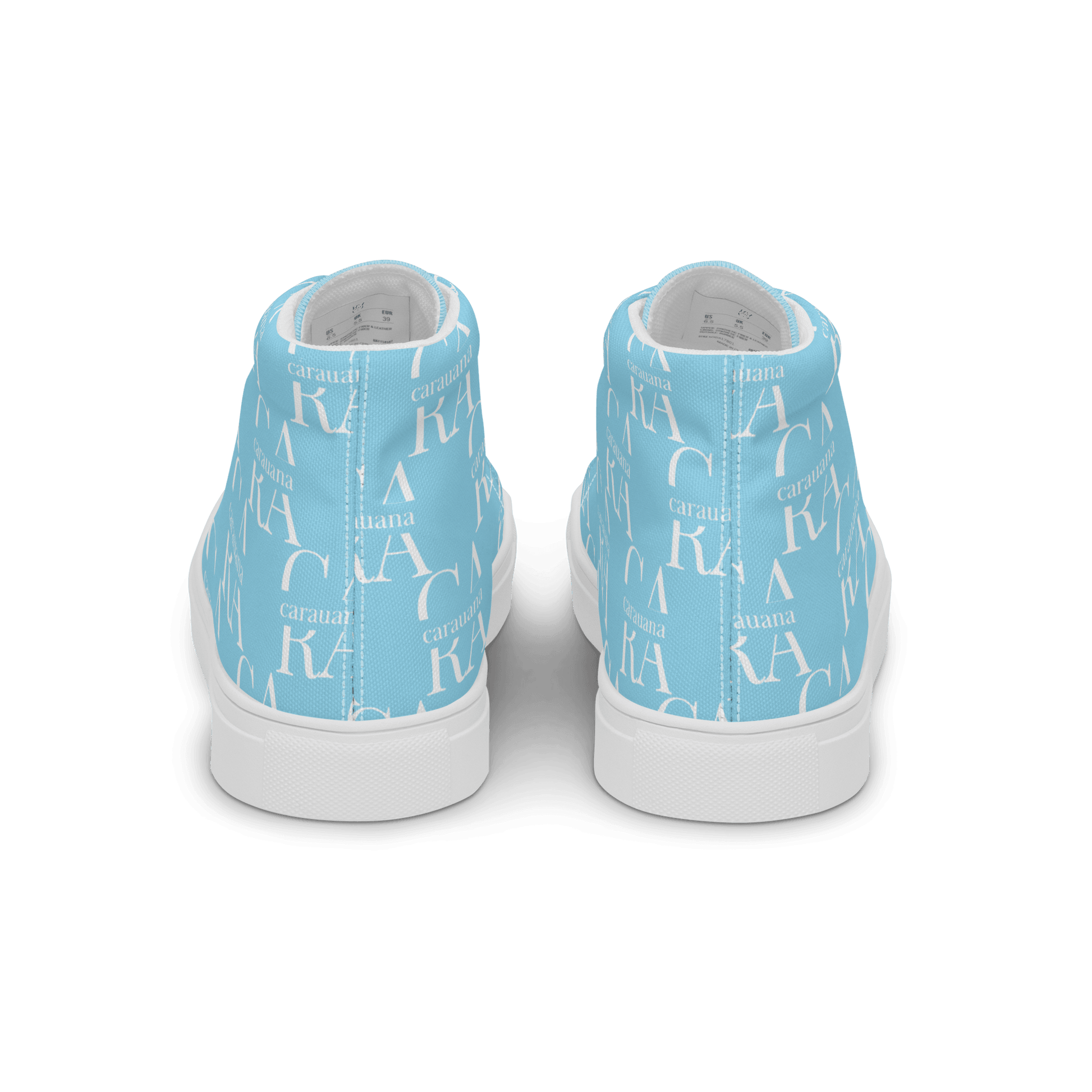 CARAUANA Hip Hop canvas shoes sky blue Branded Carauana Store
