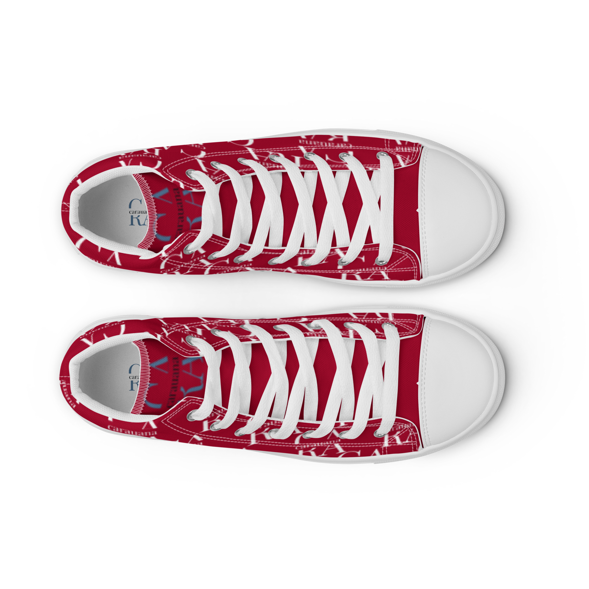 CARAUANA Hip Hop canvas shoes hot Red Branded Carauana Store