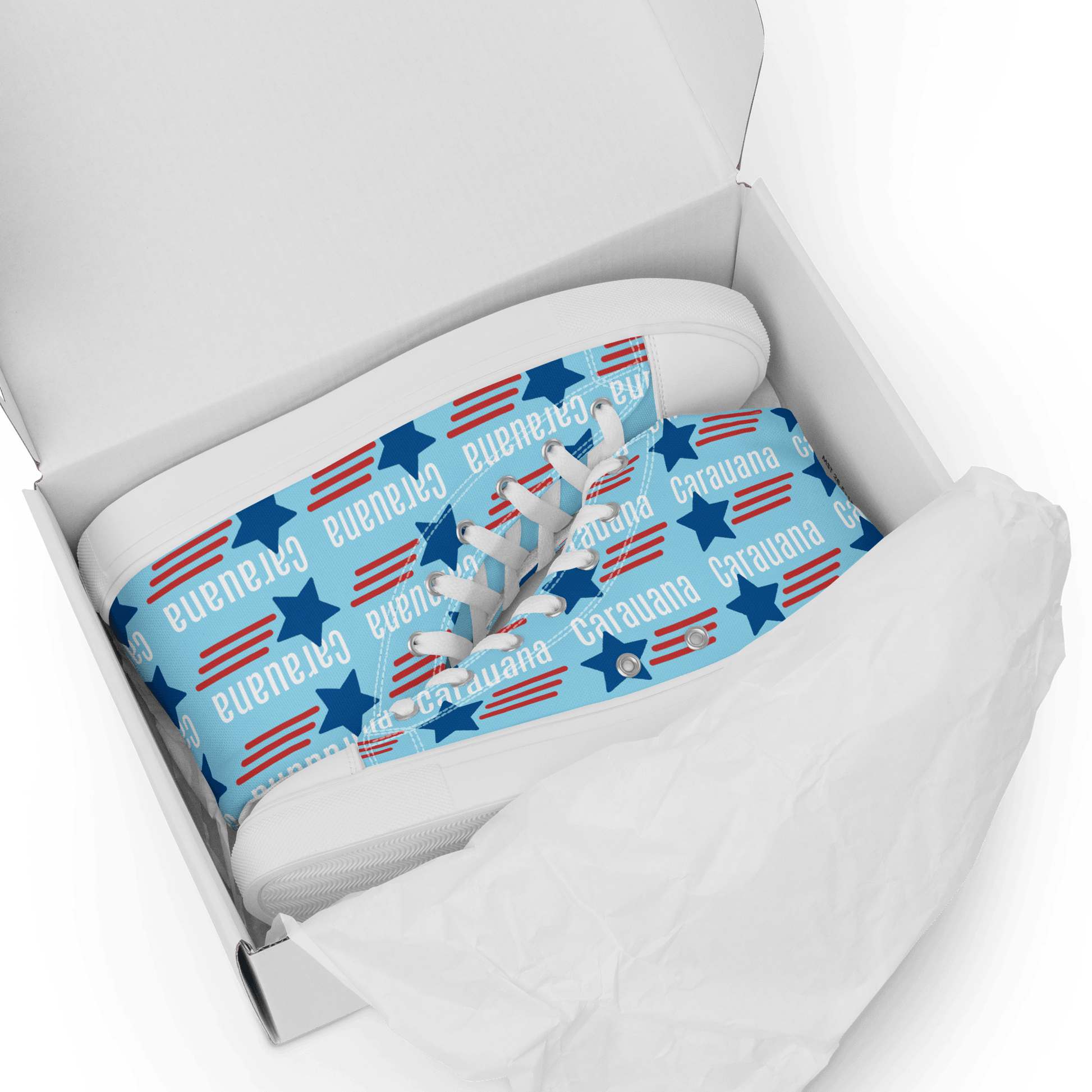 CARAUANA Hip Hop canvas shoes sky blue USA Carauana Store