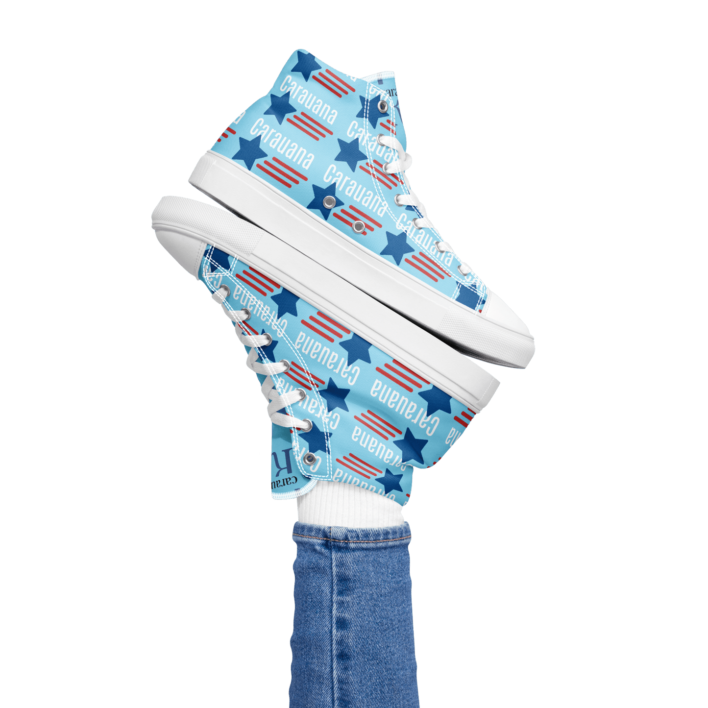 CARAUANA Hip Hop canvas shoes sky blue USA Carauana Store