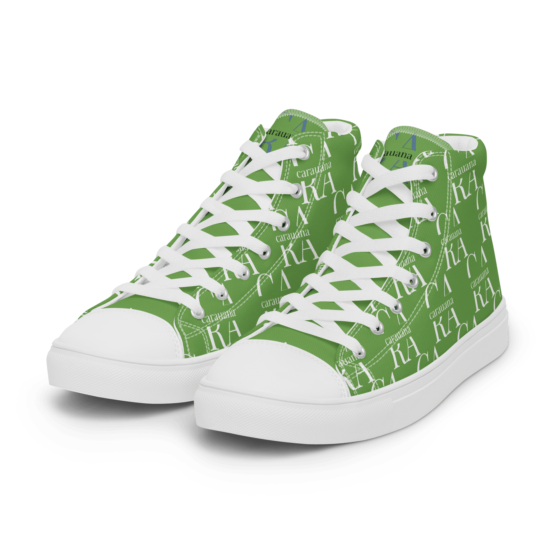 CARAUANA Hip Hop canvas shoes Green Branded Carauana Store