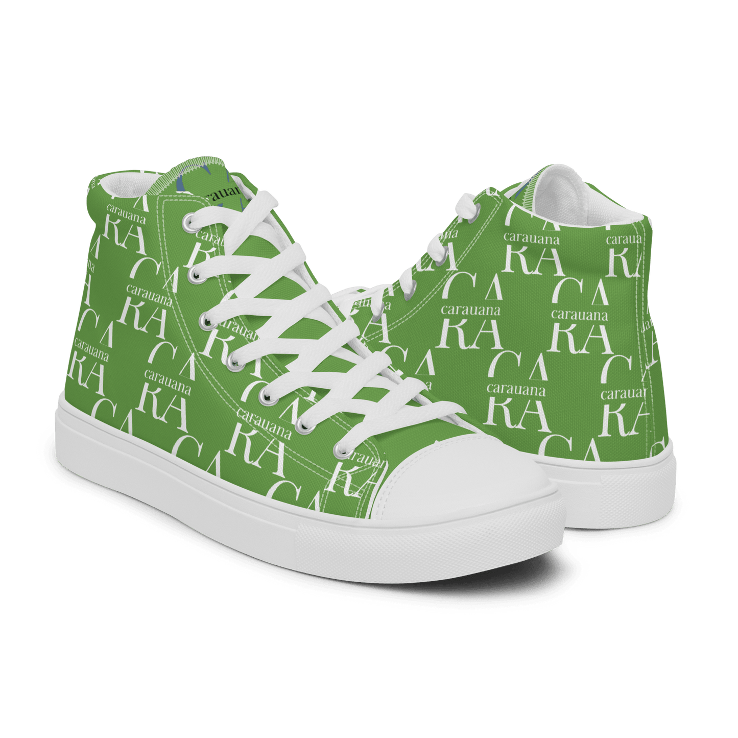 CARAUANA Hip Hop canvas shoes Green Branded Carauana Store