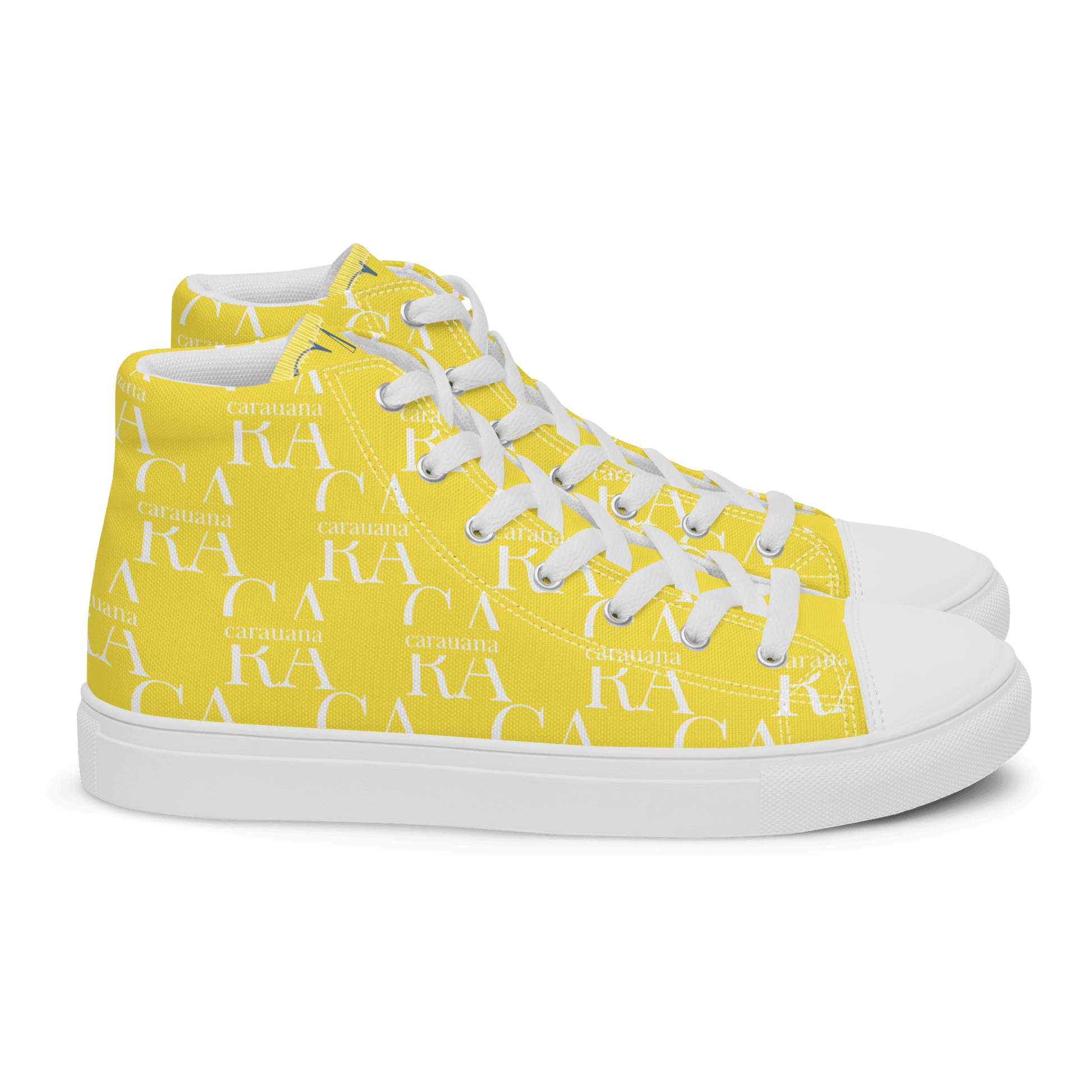CARAUANA Hip Hop canvas shoes Yellow Branded Carauana Store