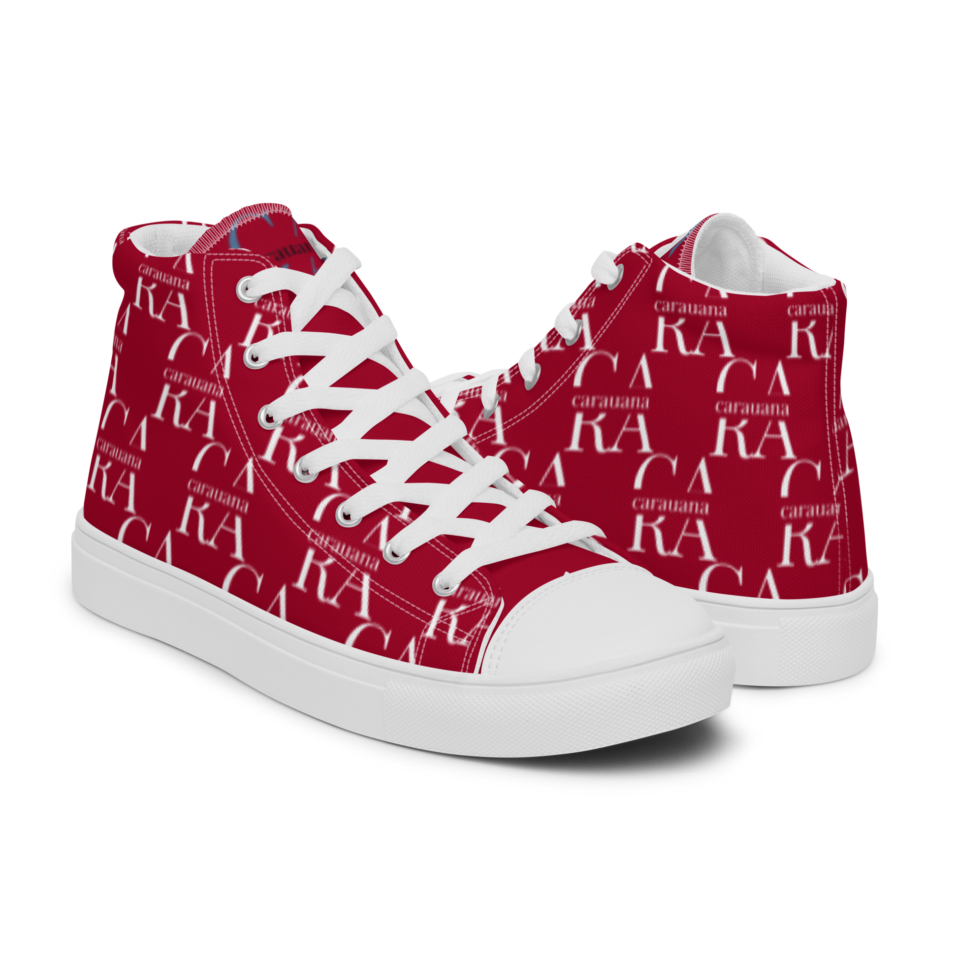 CARAUANA Hip Hop canvas shoes hot Red Branded Carauana Store