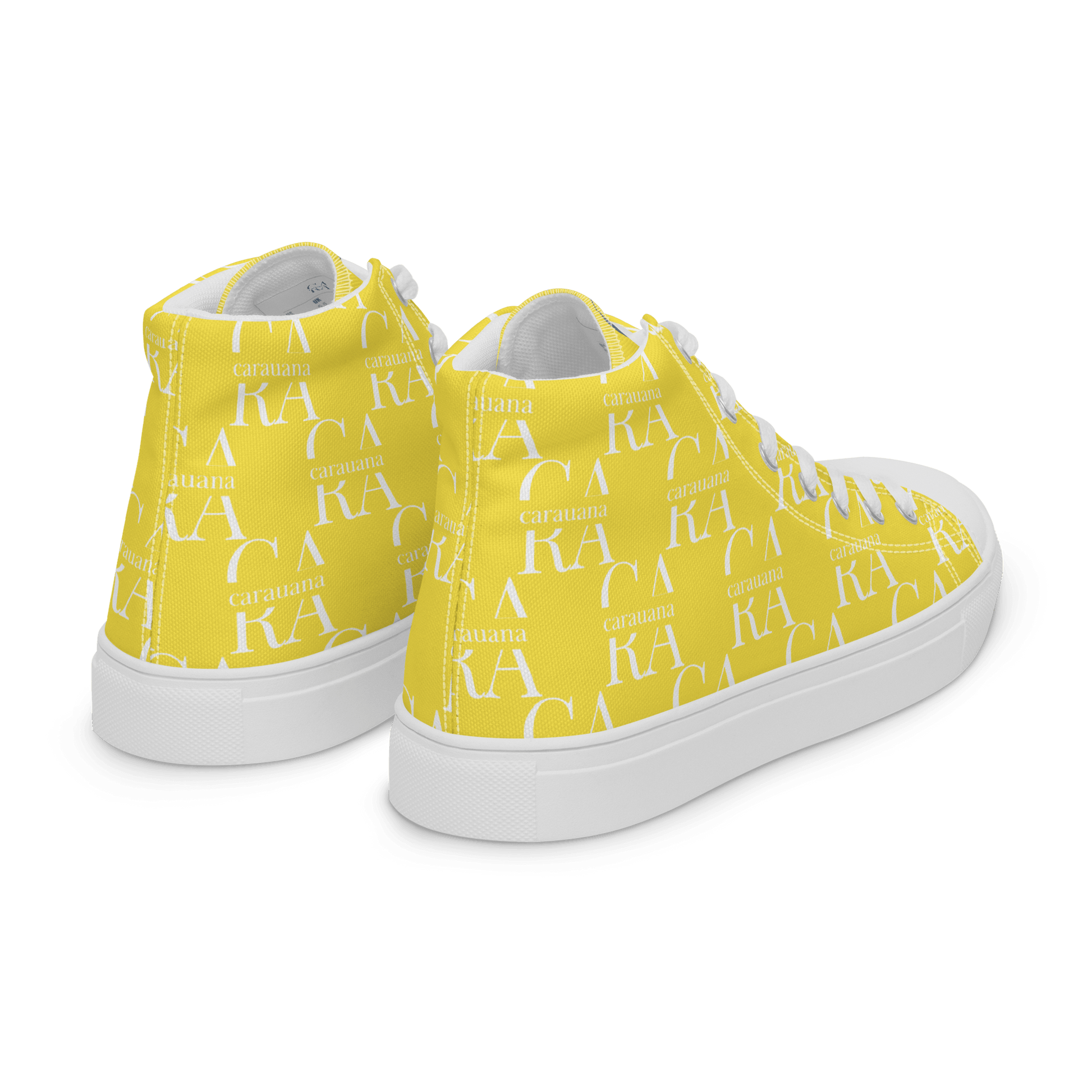 CARAUANA Hip Hop canvas shoes Yellow Branded Carauana Store