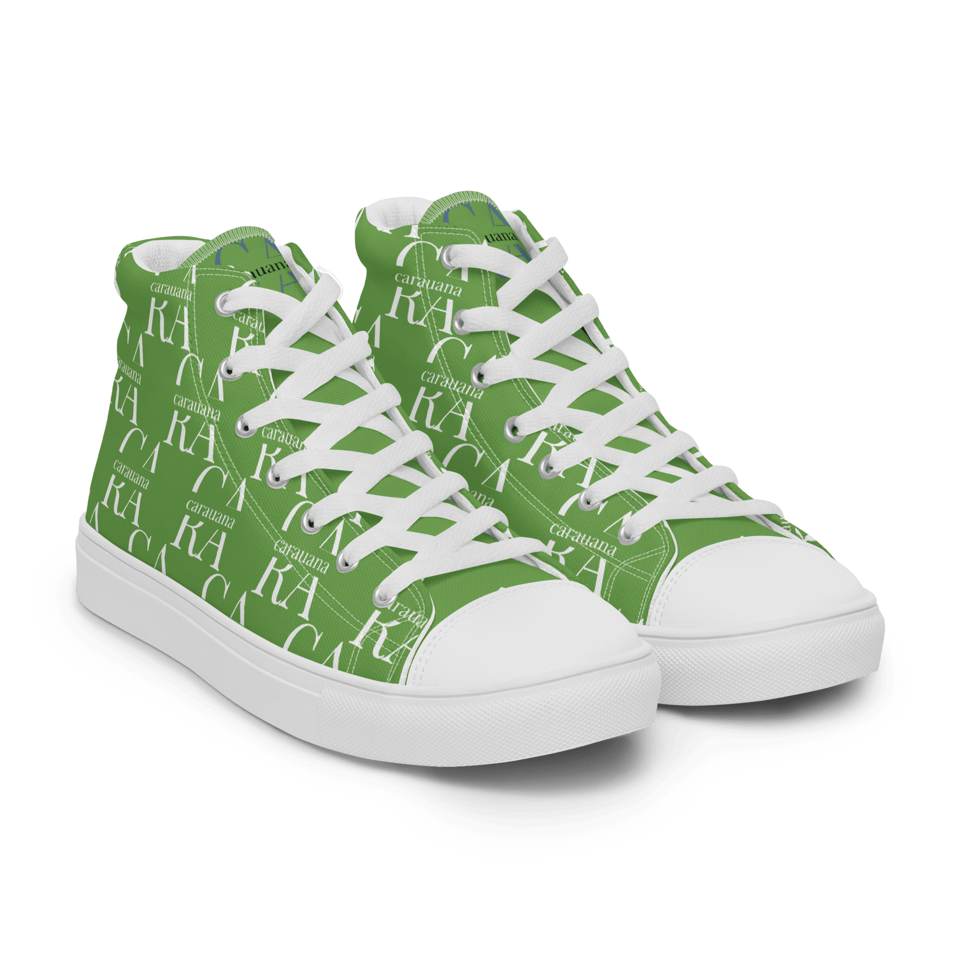 CARAUANA Hip Hop canvas shoes Green Branded Carauana Store