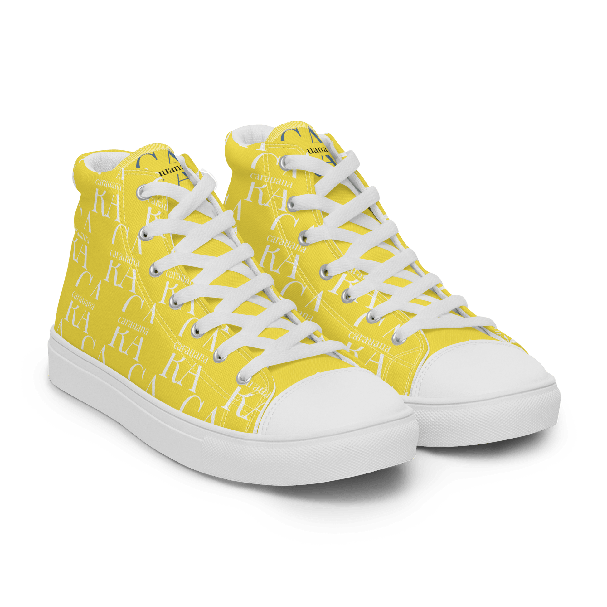 CARAUANA Hip Hop canvas shoes Yellow Branded Carauana Store